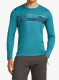 Bluza de corp Icebreaker Merino 200 Oasis LS Crewe Elevation Line - topaz