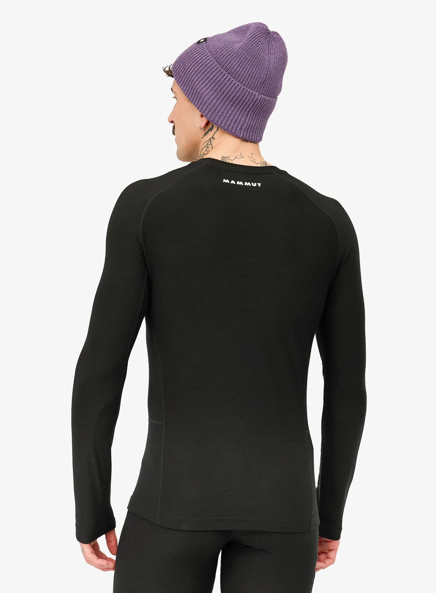 Bluza de corp Mammut Tree Wool Thermal FL Longsleeve - black