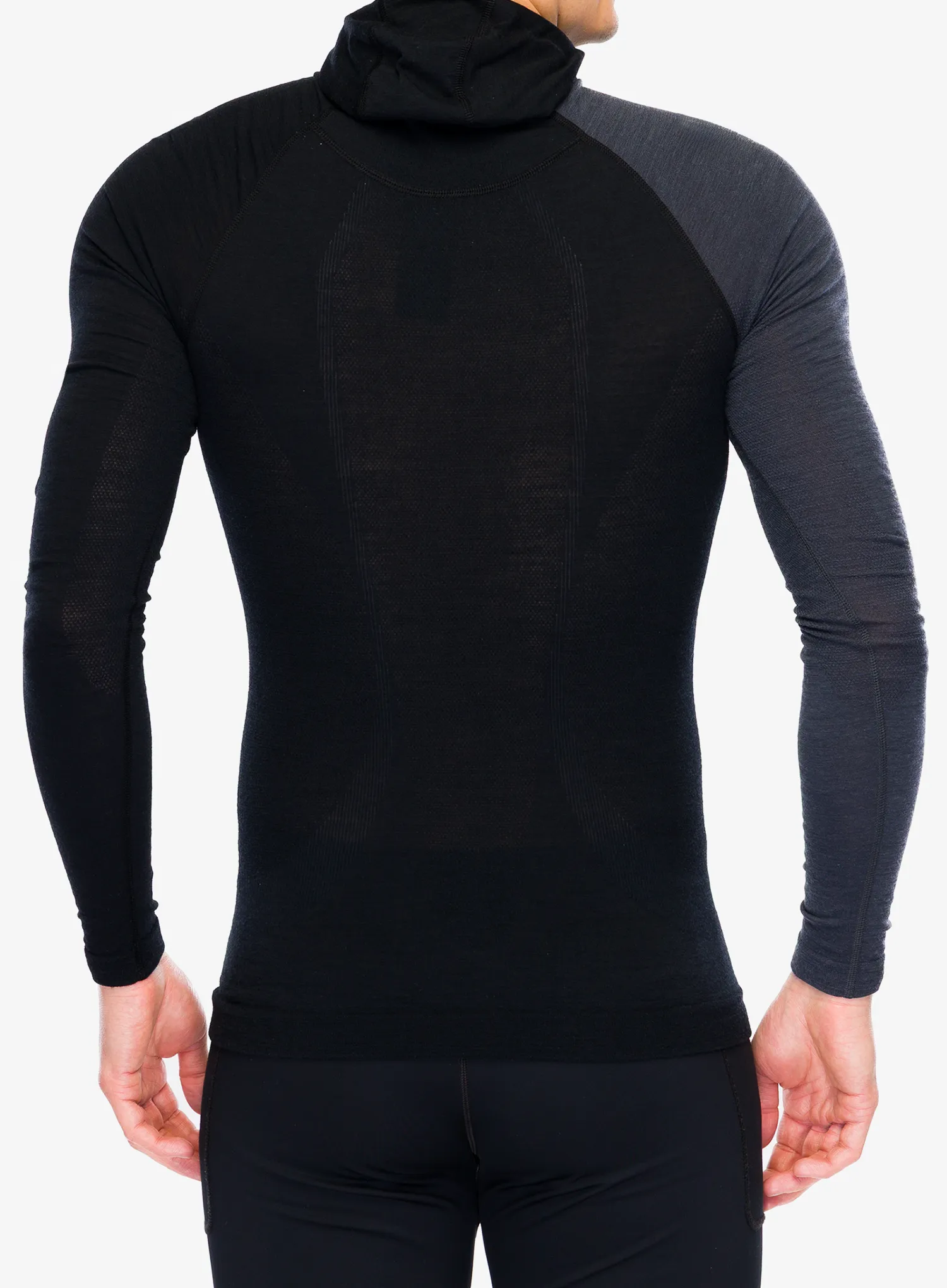 Bluza de corp Ortovox 120 Comp Light Hoody - black raven