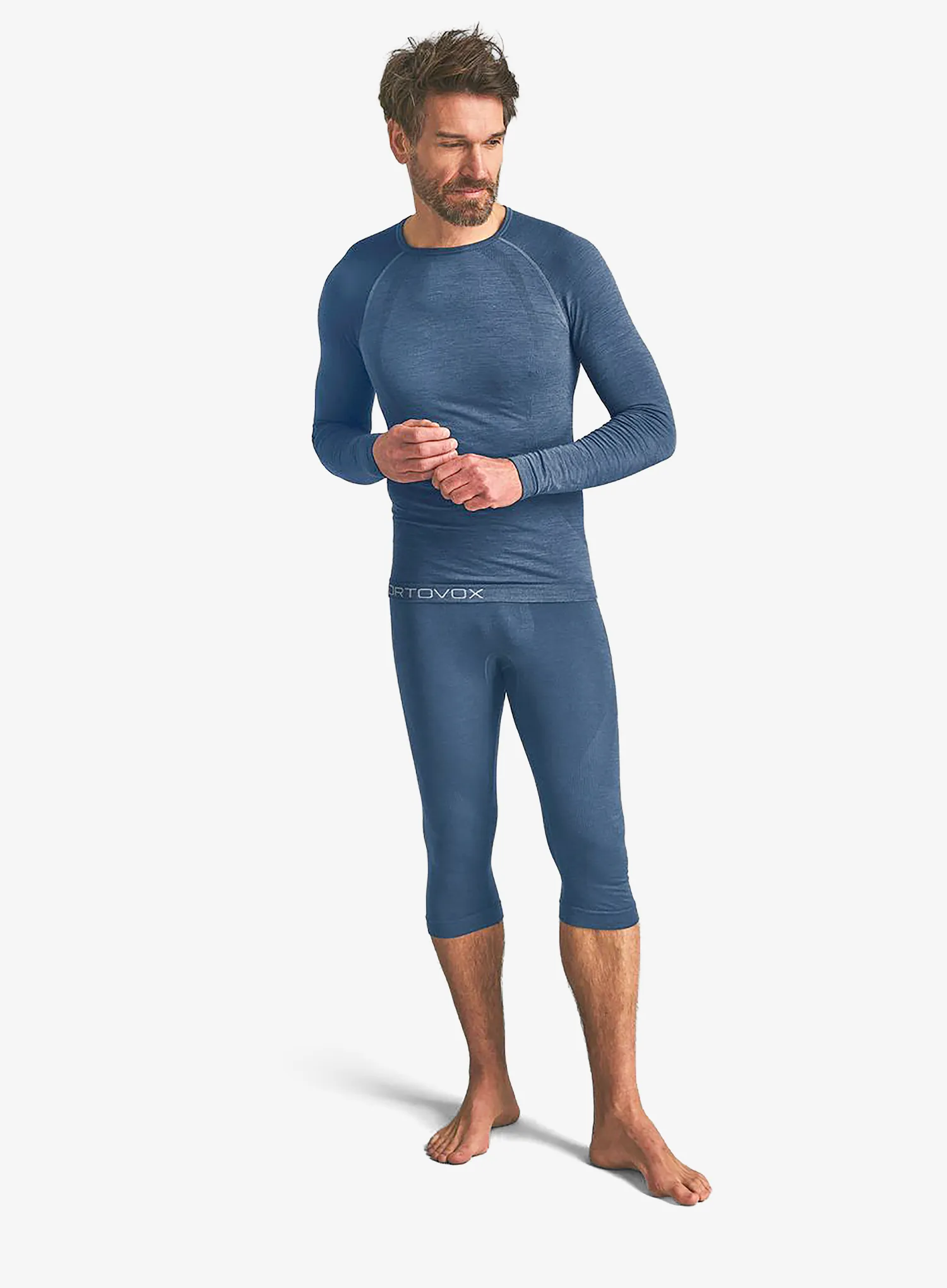 Bluza de corp Ortovox 120 Comp Light Long Sleeve - light nunatak