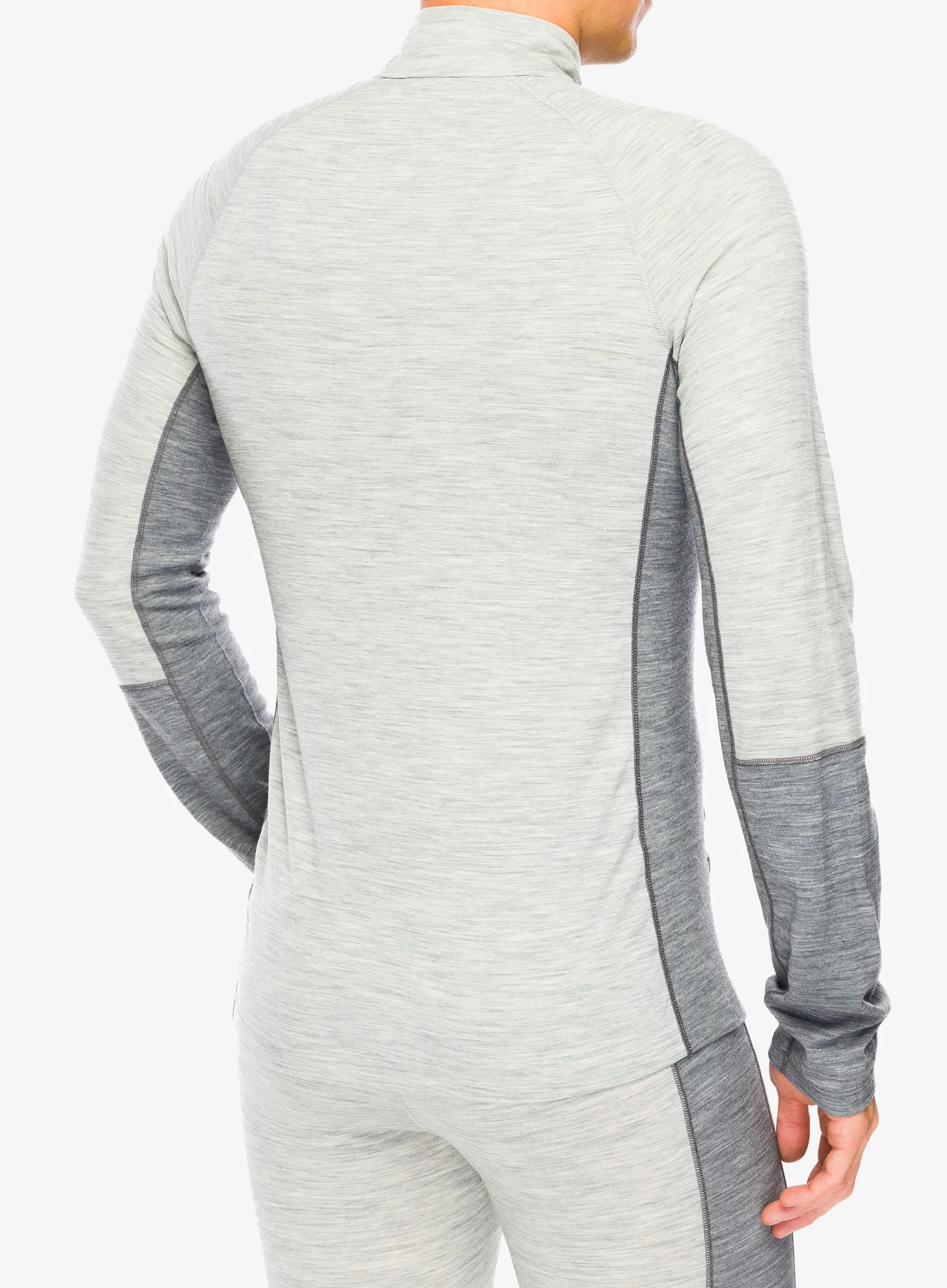 Bluza de corp Peak Performance Magic Half Zip Wool-Blend BL - med grey mel/grey mel