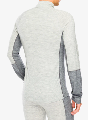 Bluza de corp Peak Performance Magic Half Zip Wool-Blend BL - med grey mel/grey mel