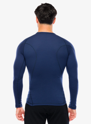 Bluza de corp Sensor Merino DF Tee L/S - deep blue camp