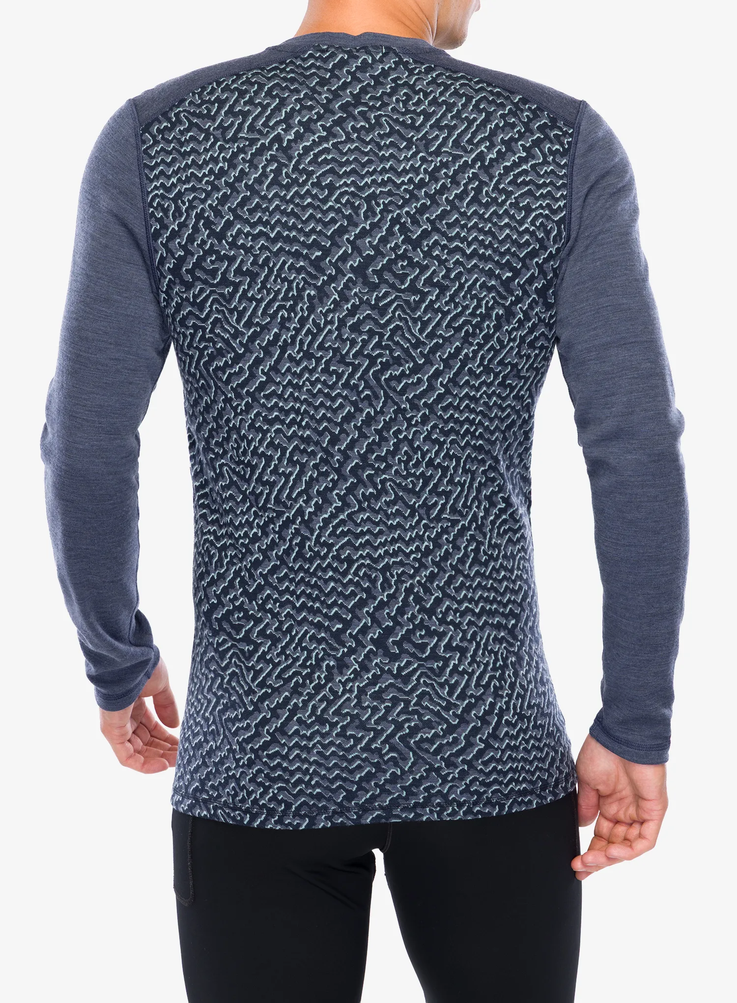 Bluza de corp Smartwool Classic Thermal Merino Base Layer Crew Boxed - nightfall retro line