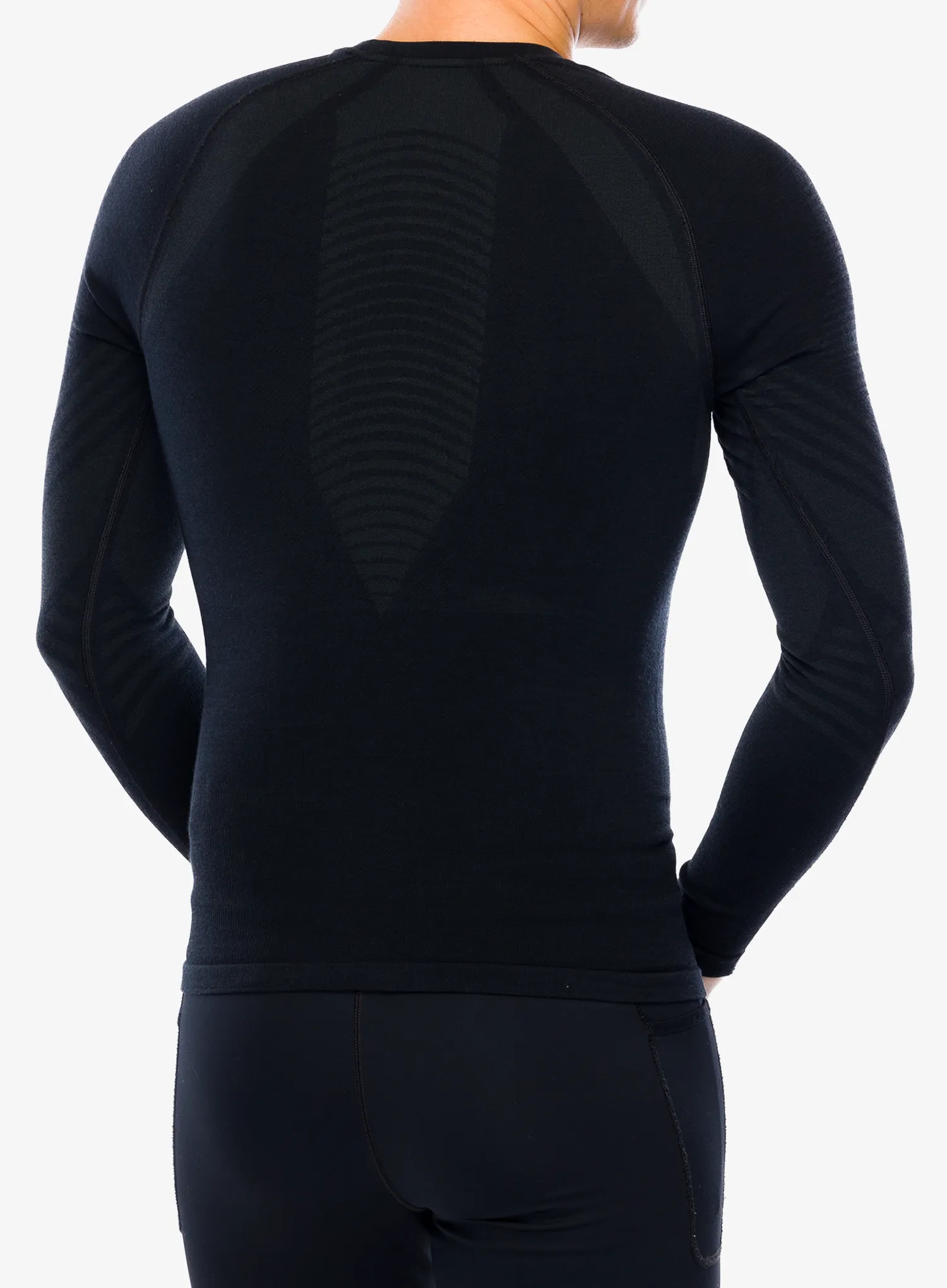 Bluza de corp Smartwool Intraknit Active Base Layer Crew - black/black
