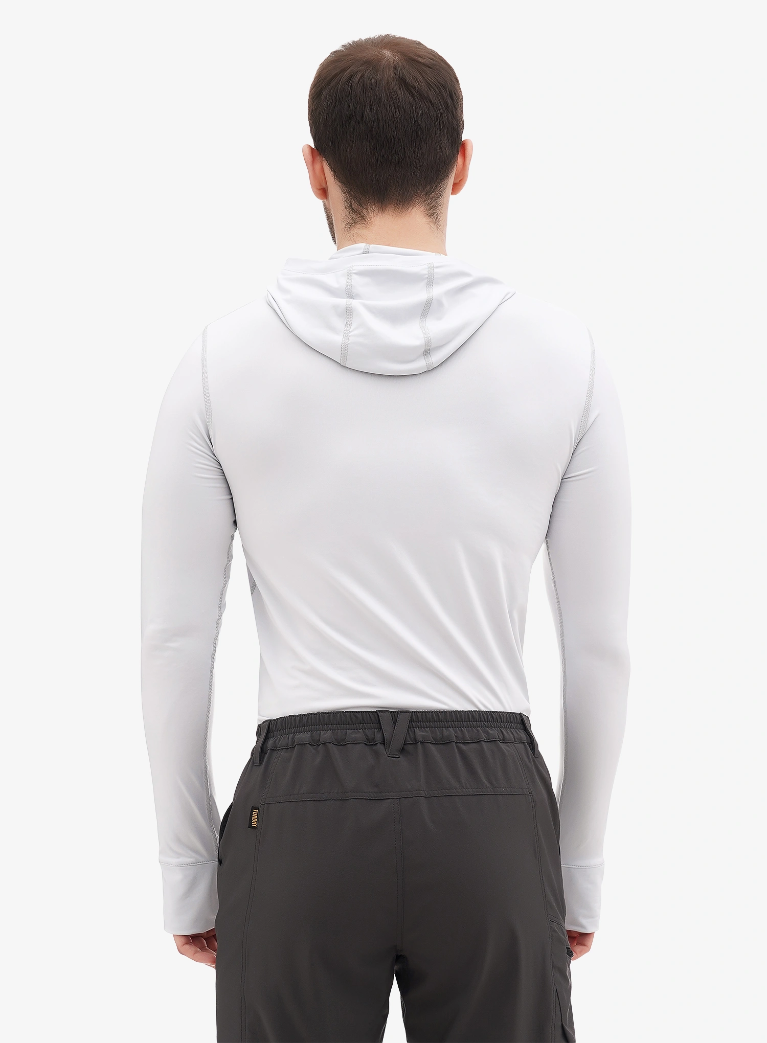 Bluza de corp Turbat Hike Lite LS Hood Thermo T-Shirt - glacier gray