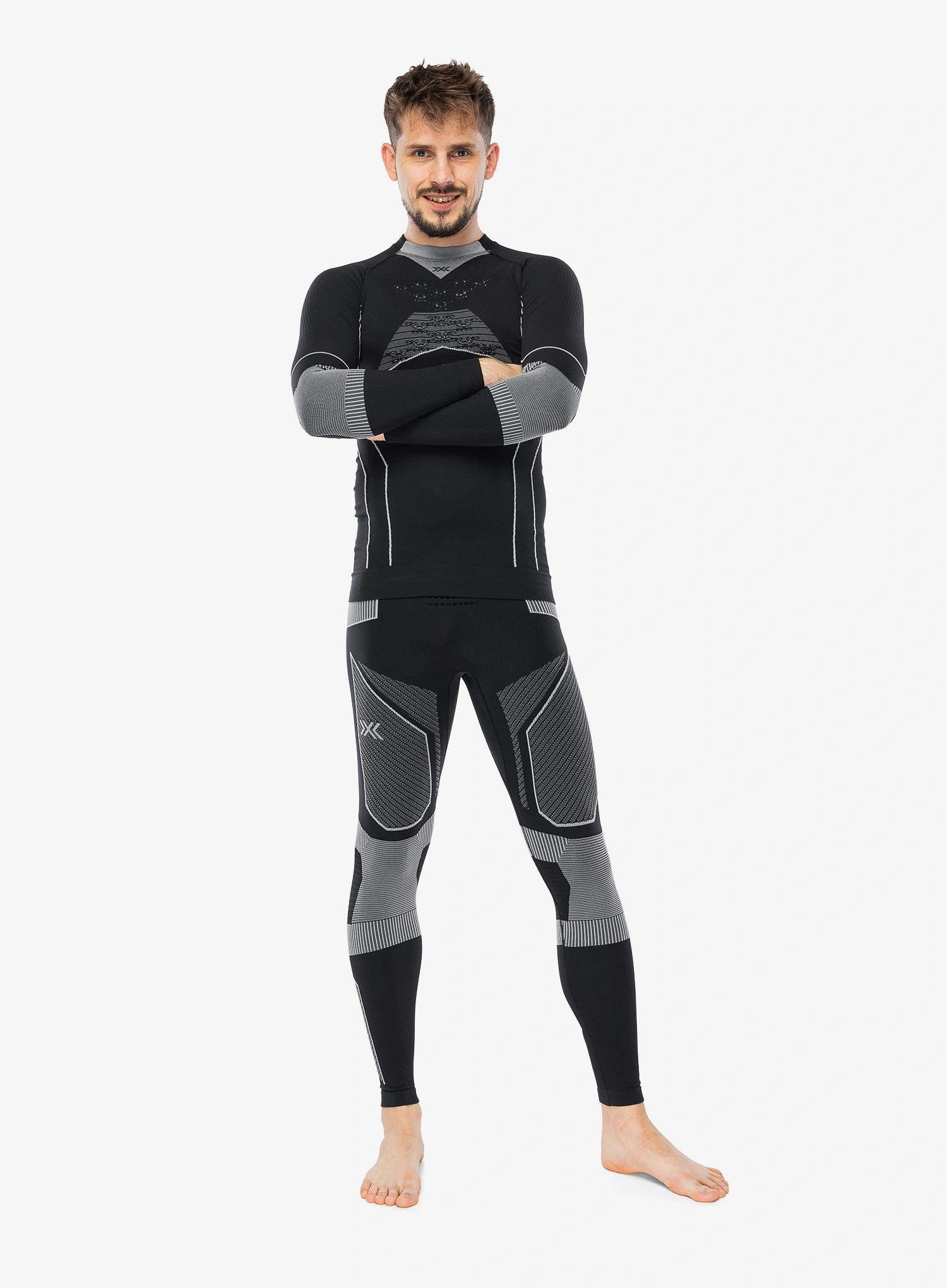 Bluza de corp X-Bionic Energy Accumulator Light Shirt LS - x black/light grey