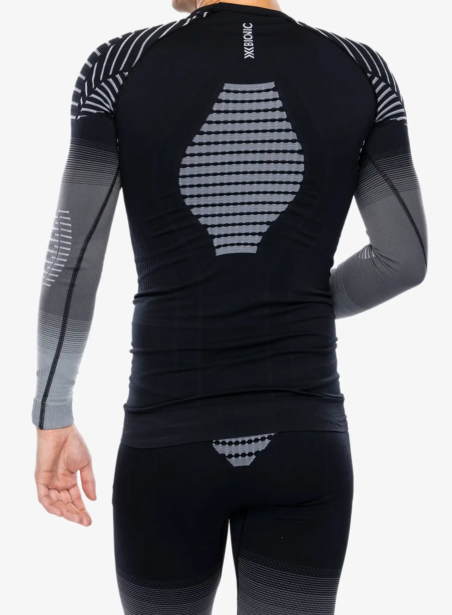 Bluza de corp X-Bionic Invent Fx Shirt LS - x black/grey/light grey