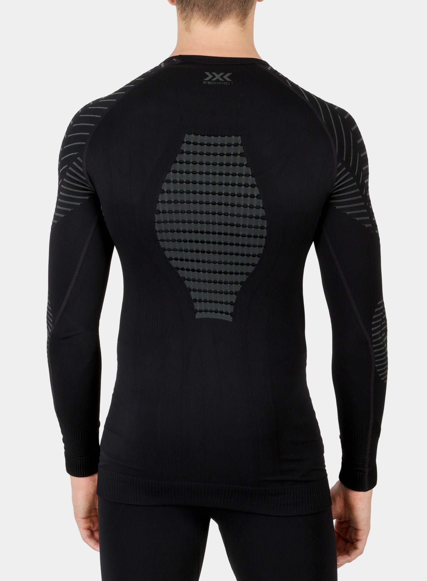 Hanorac X-Bionic Invent 4.0 Shirt Round Neck SG L/S - black/charcoal