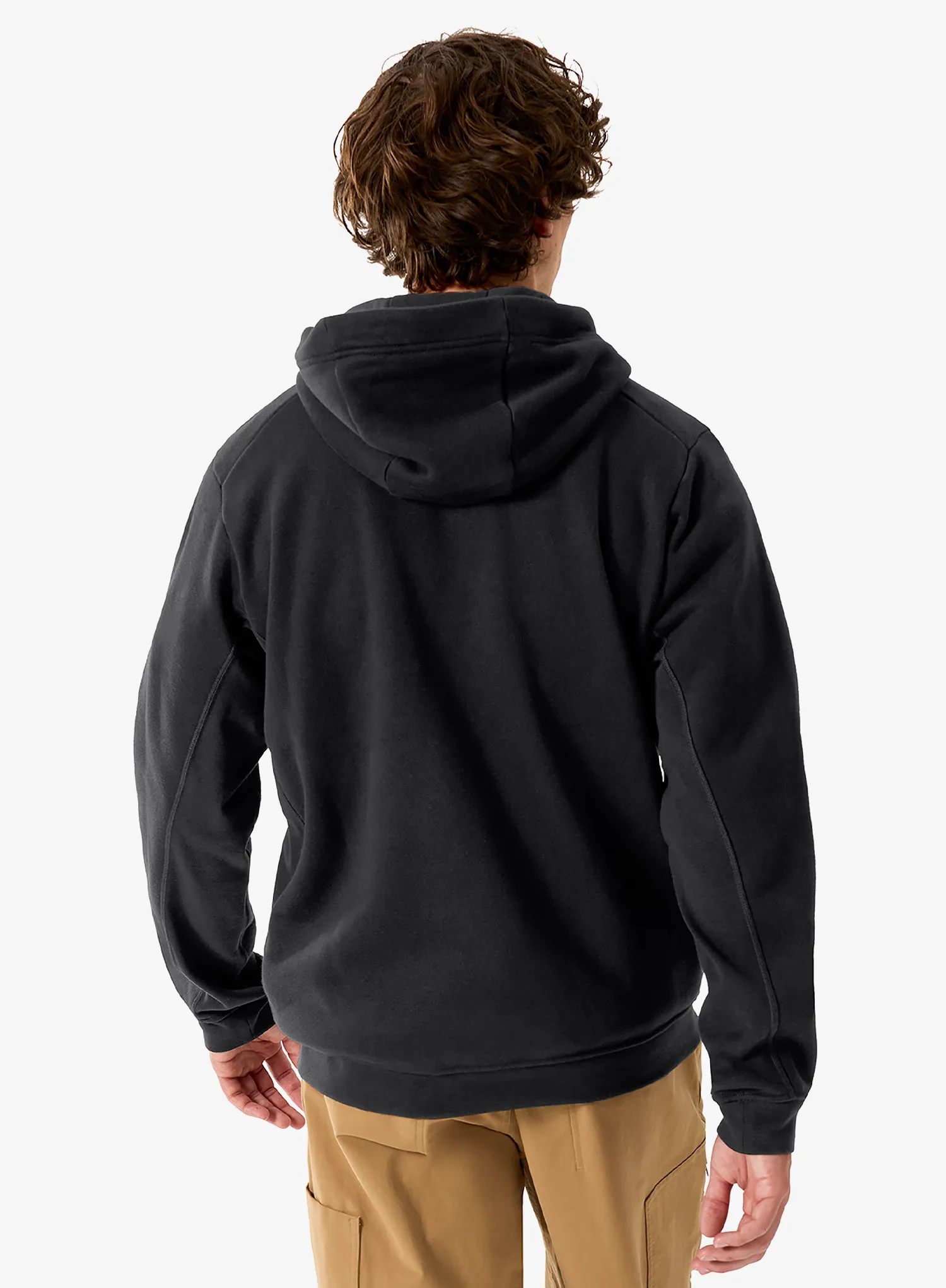 Hanorac cu gluga Arcteryx Emblem Fleece Full-Zip Hoody - black