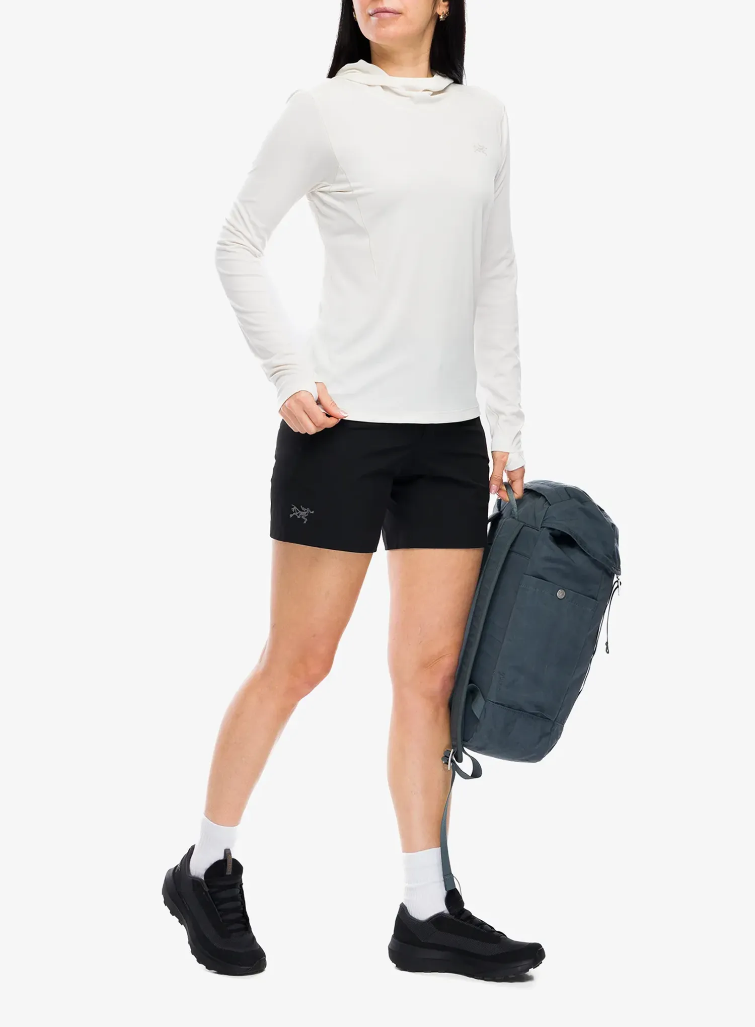 Hanorac cu gluga femei Arcteryx Sunna Hoody - arctic silk