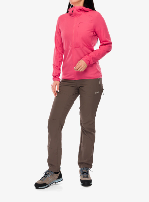 Hanorac cu gluga femei CMP Skylea Jacket - coral