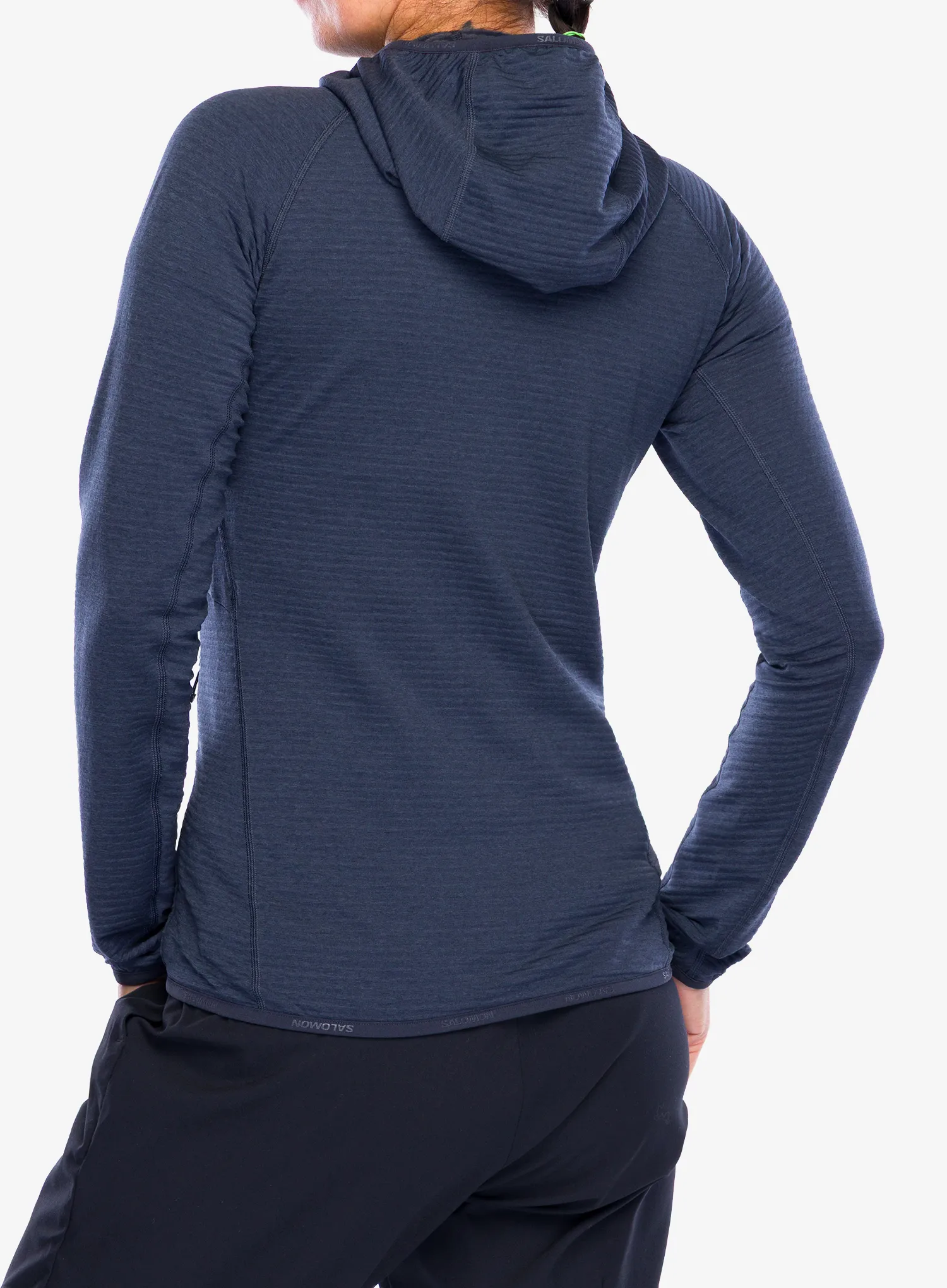 Hanorac cu gluga femei Salomon Essential Lightwarm Hoodie - blue nights