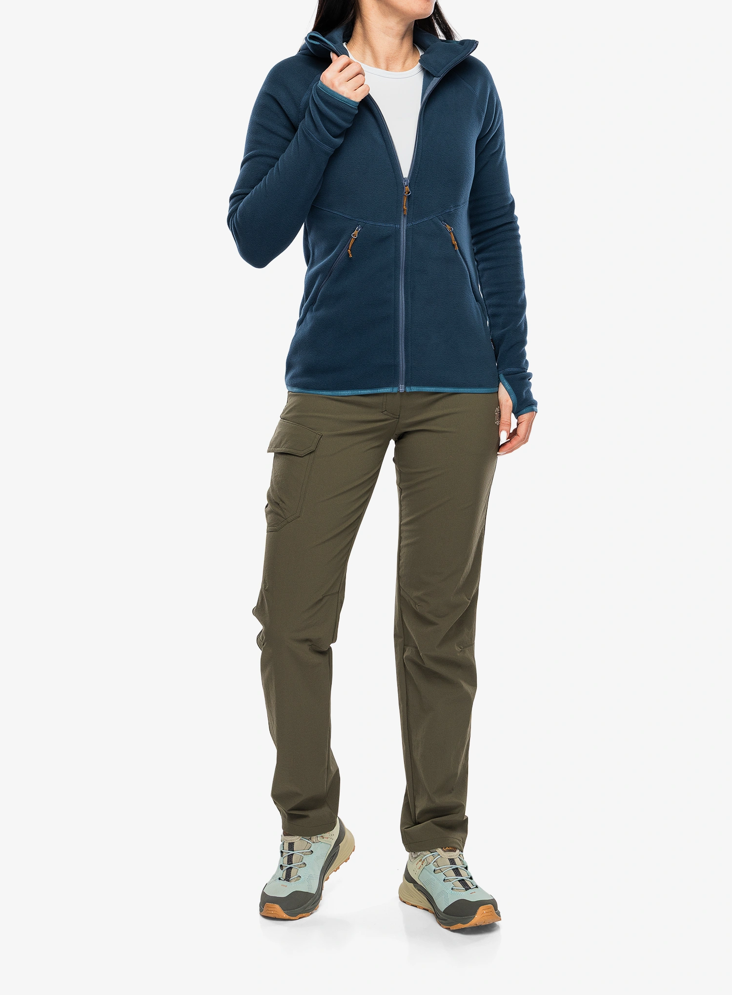 Hanorac cu gluga femei Turbat Annapurna Fleece - midnight navy
