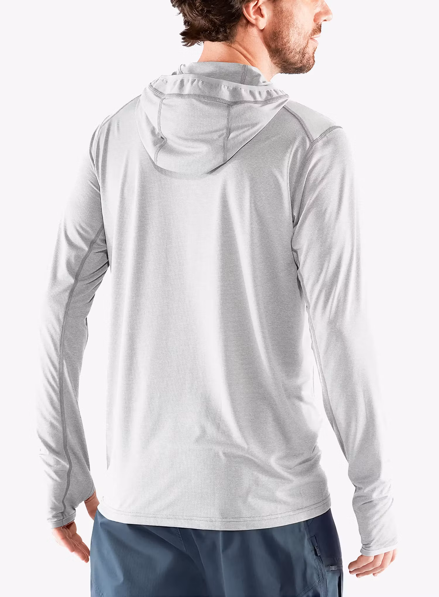 Hanorac cu gluga Fjallraven Abisko Sun-hoodie - shark grey