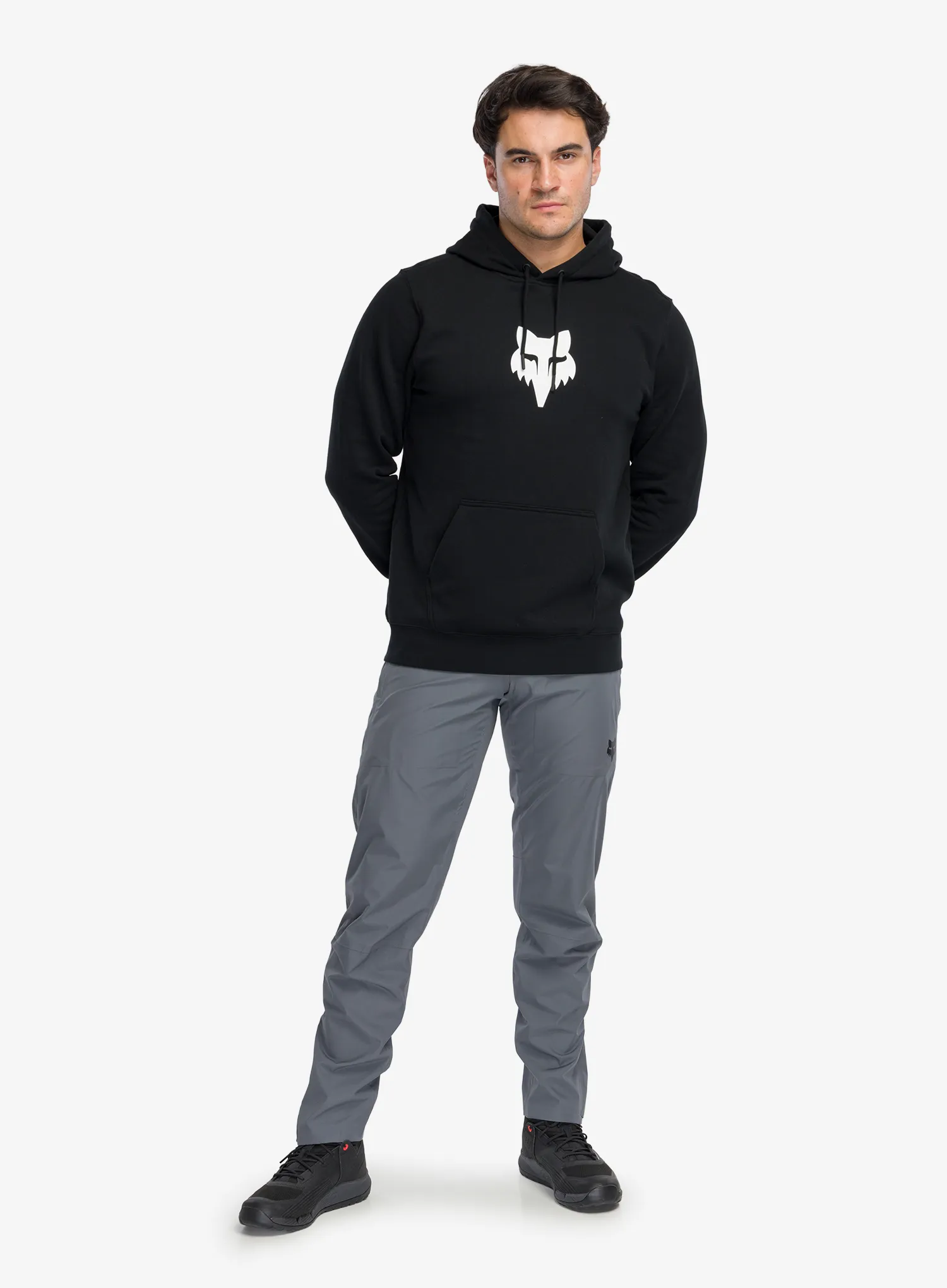 Hanorac cu gluga Fox Fox Head Fleece Pullover - black