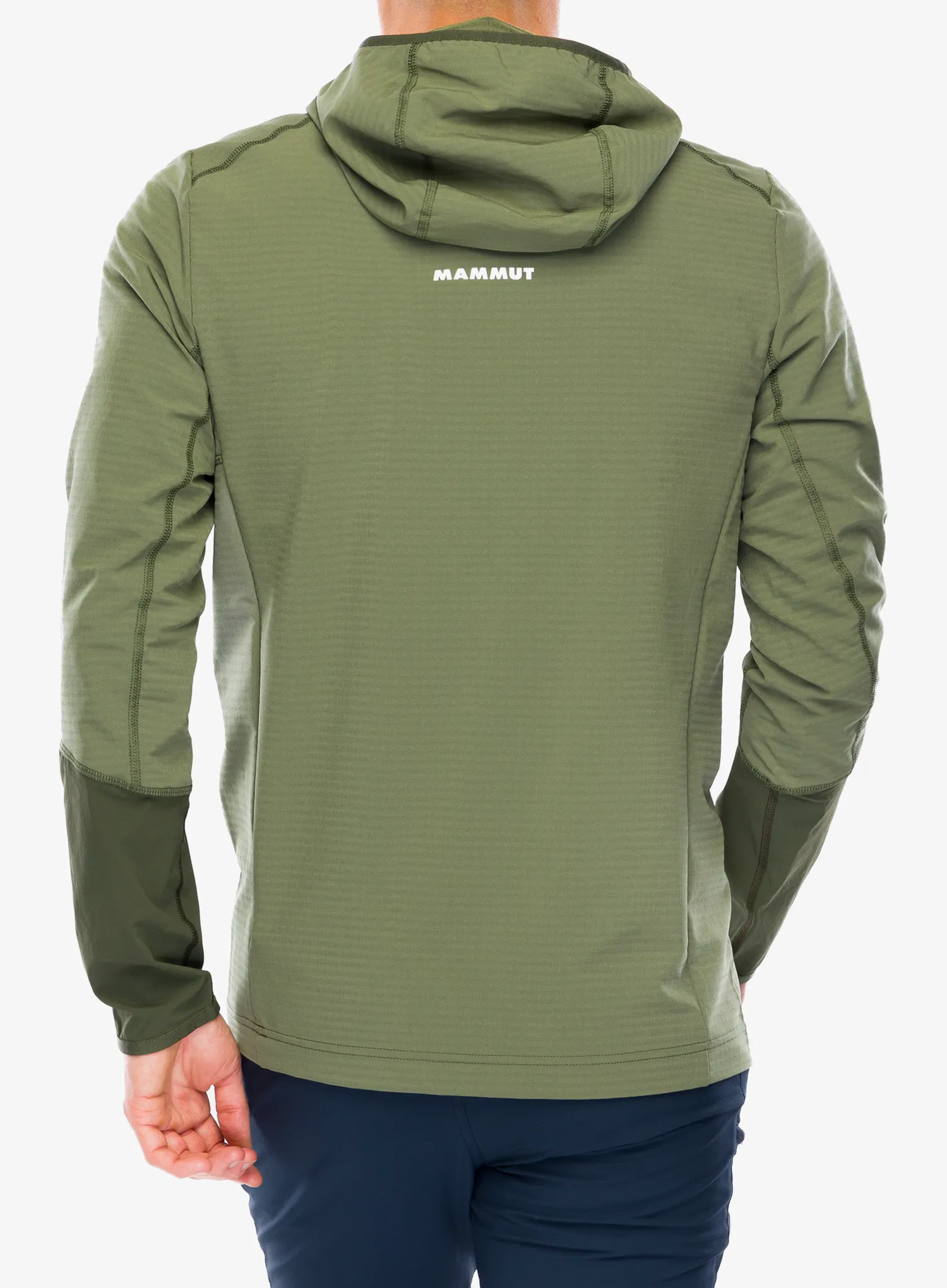 Hanorac cu gluga Mammut Madris Light ML Half Zip Hoody - marsh/dark marsh