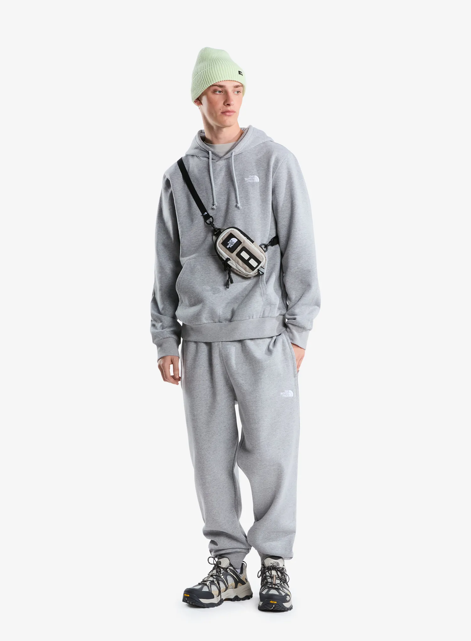 Hanorac cu gluga The North Face Evolution Simple Dome Regular Hoodie - pale grey heather
