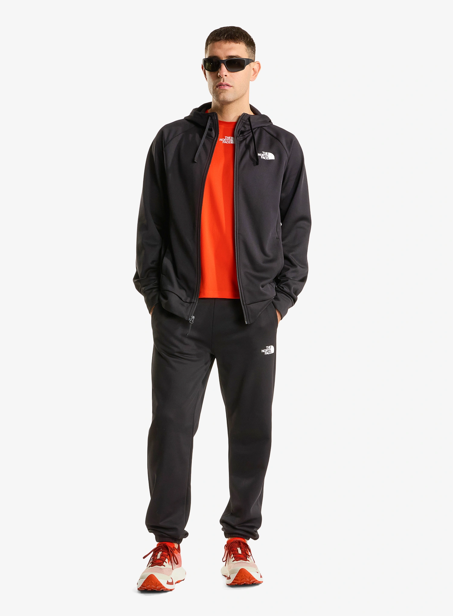 Hanorac cu gluga The North Face Reaxion 2.0 Hooded Full Zip Jacket - tnf black heather