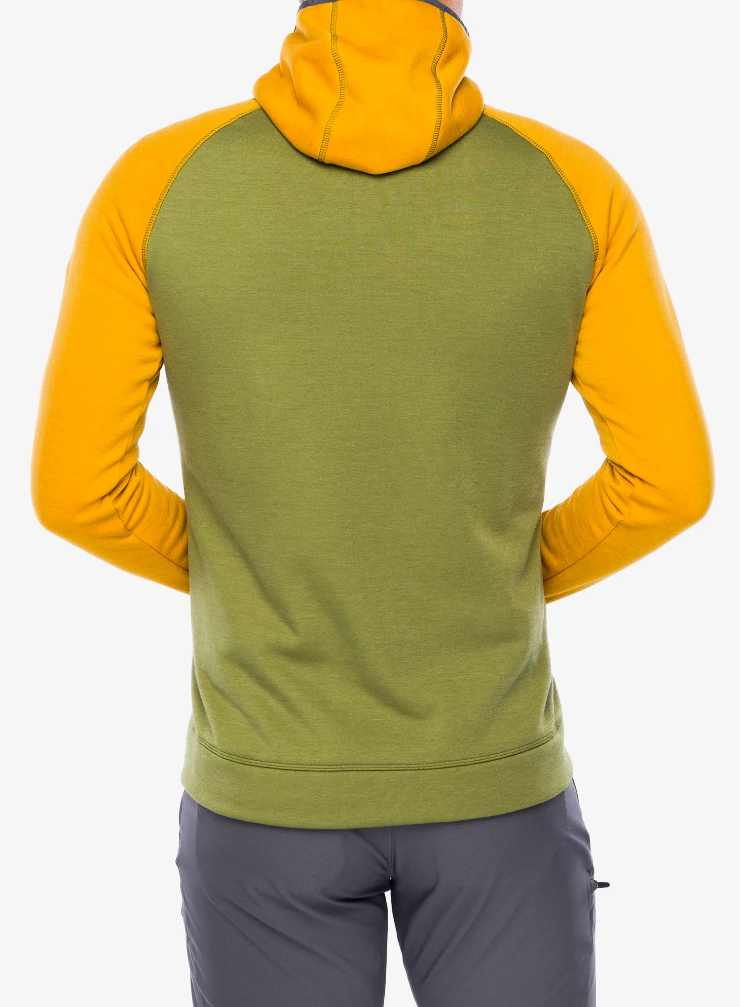 Hanorac cu gluga Turbat Peak - yellow/avocado green 