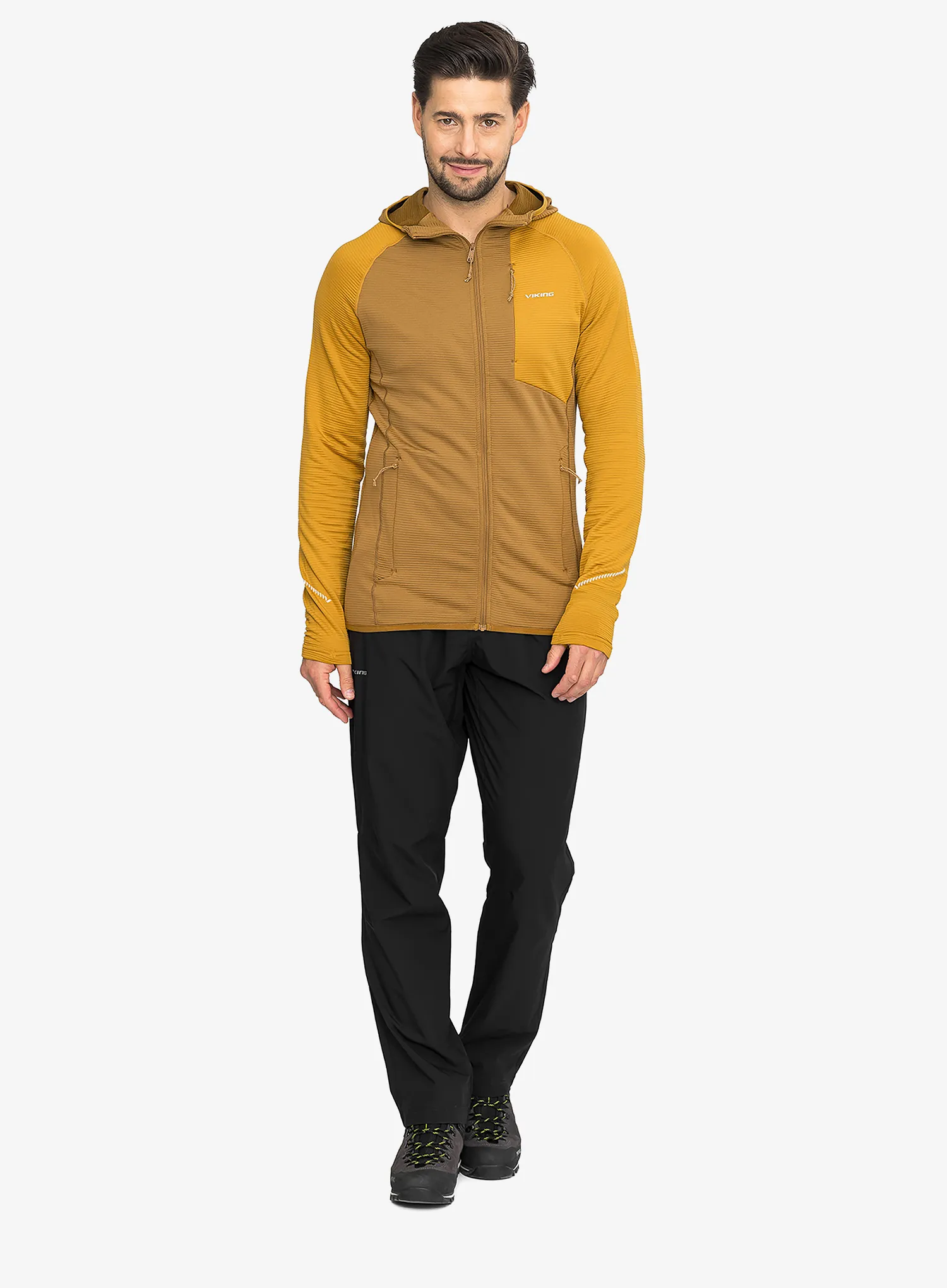 Hanorac cu gluga Viking Birger Hoodie - light brown/yellow