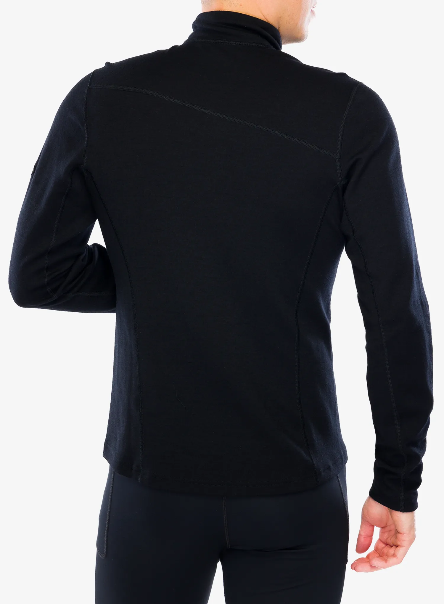 Hanorac cu fermoar 1/2 Sensor Merino Upper Sweatshirt Halfzip - black
