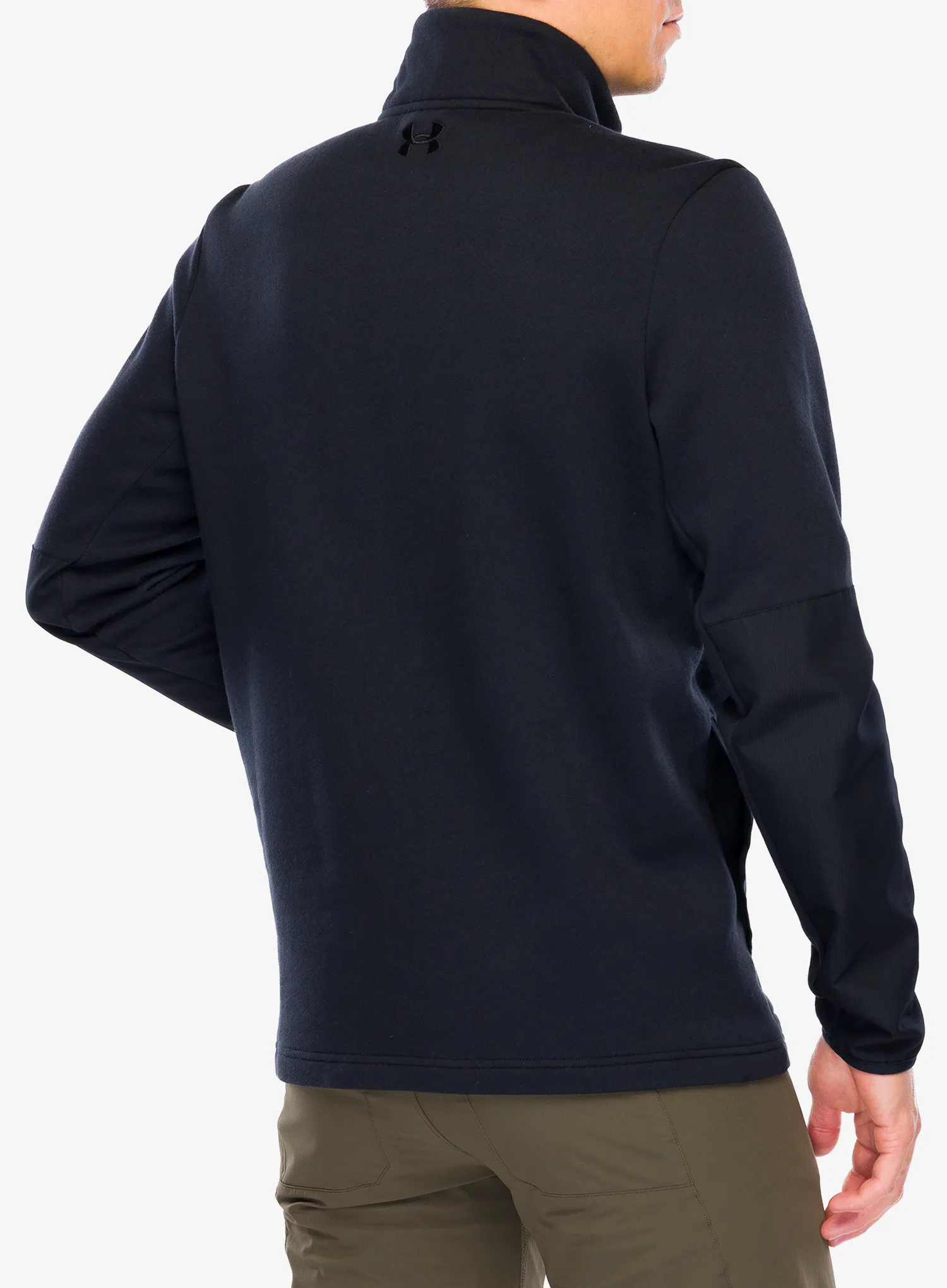 Hanorac cu fermoar 1/2 Under Armour Tac Rival Job Fleece - black/black/black