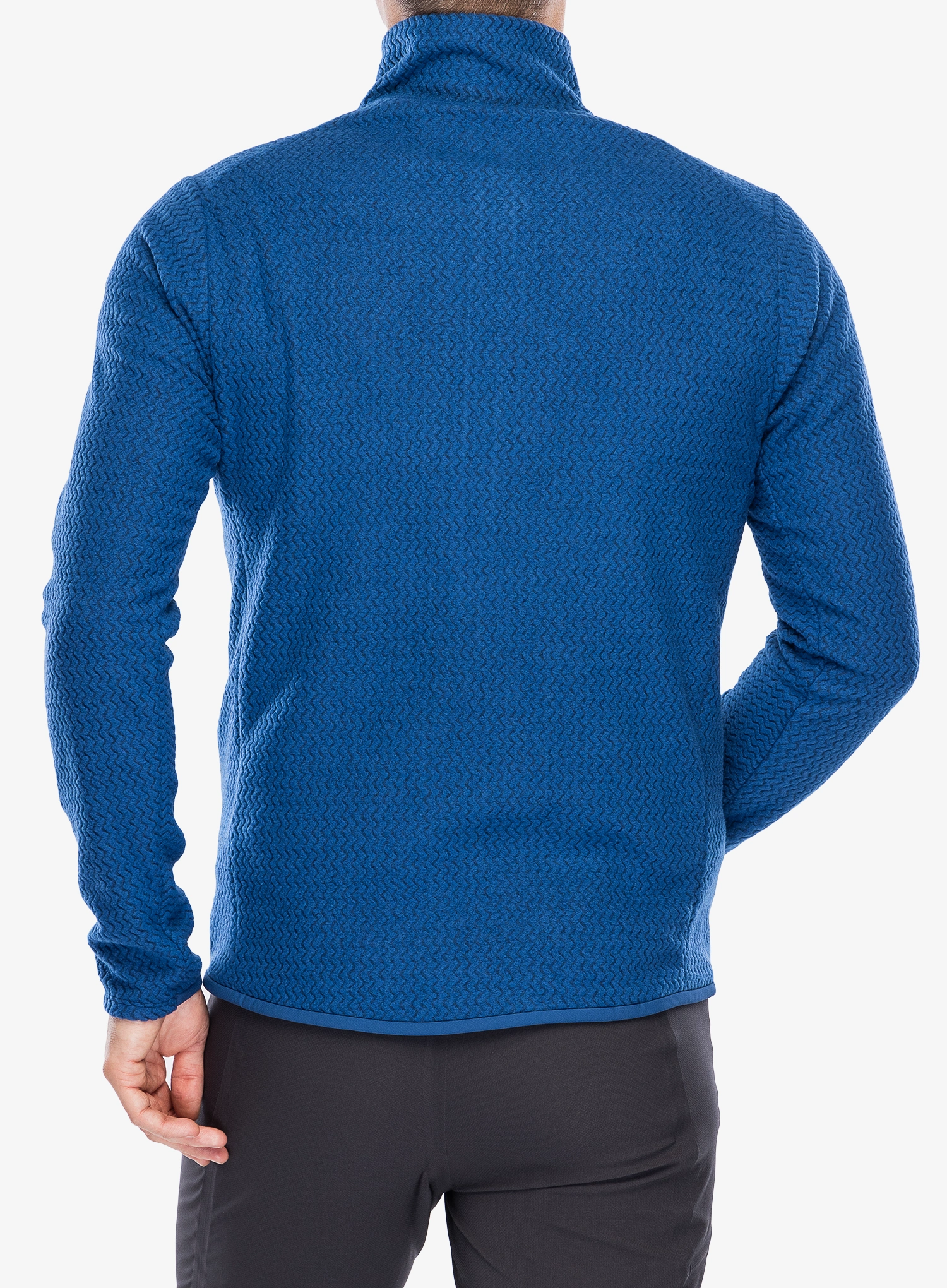Hanorac cu fermoar Patagonia R1 Air Zip Neck - clement blue
