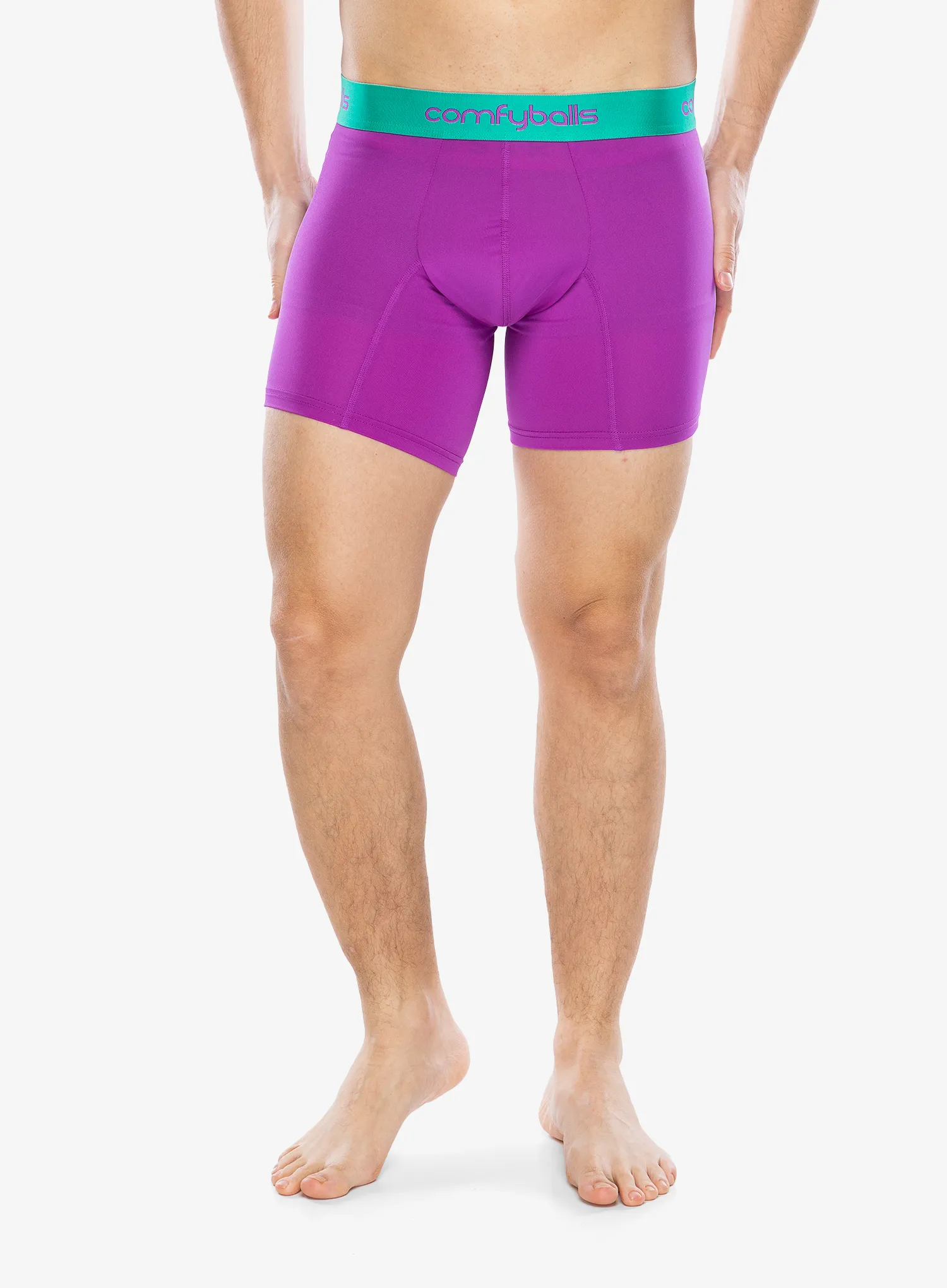 Boxeri Comfyballs Long Performance - neon purple