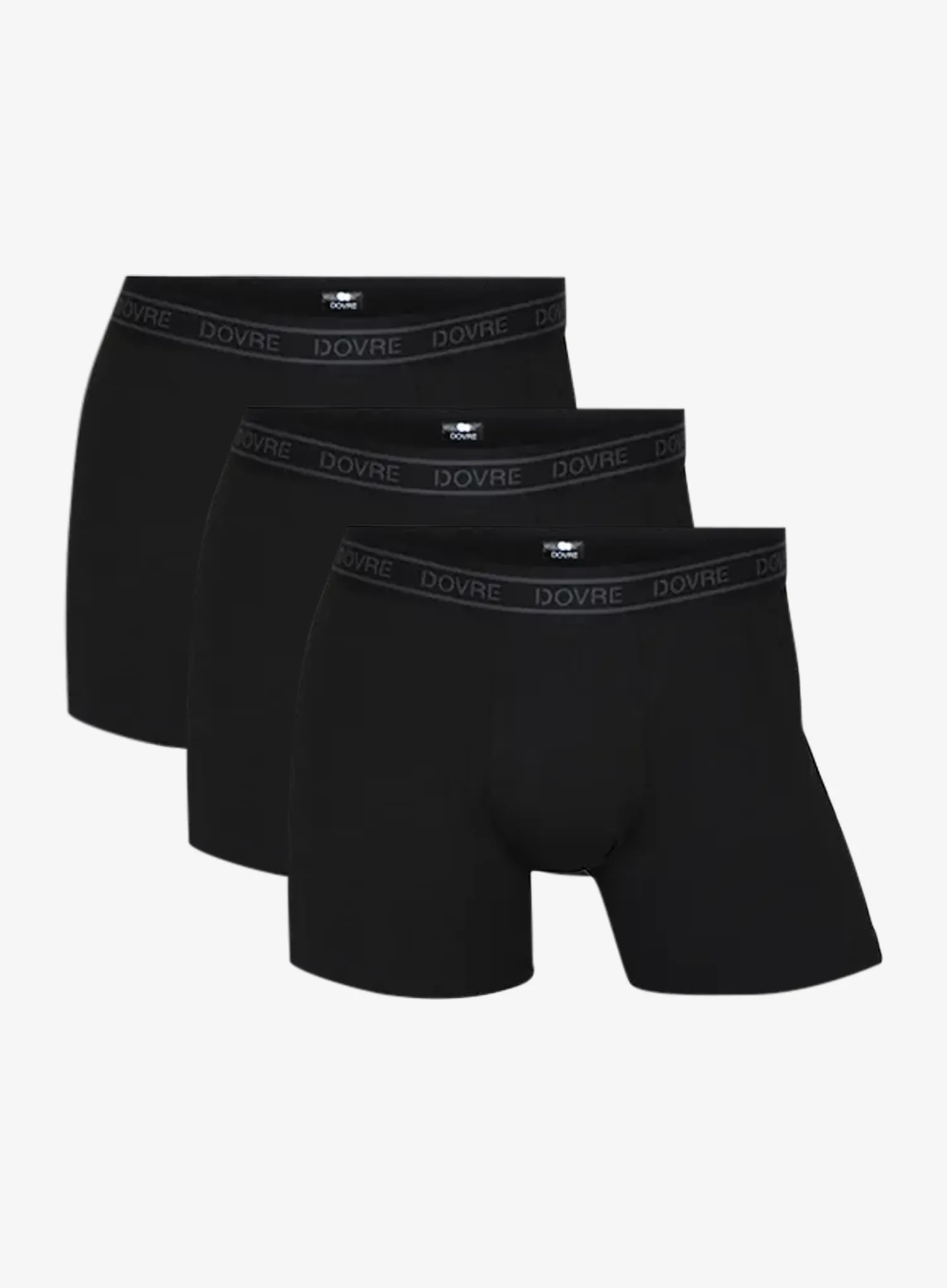 Boxeri Dovre Tights 3-Pack Bamboo - black