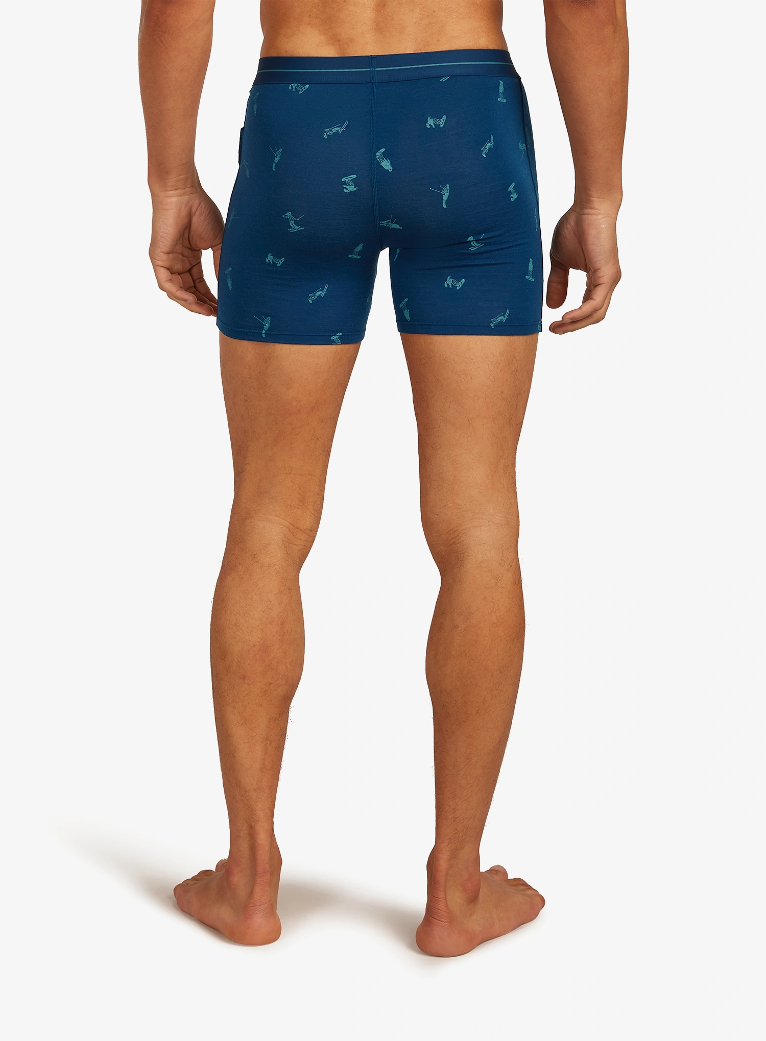 Boxeri Icebreaker Merino 150 Anatomica Boxers Ski Day - atlantis/topaz/aop