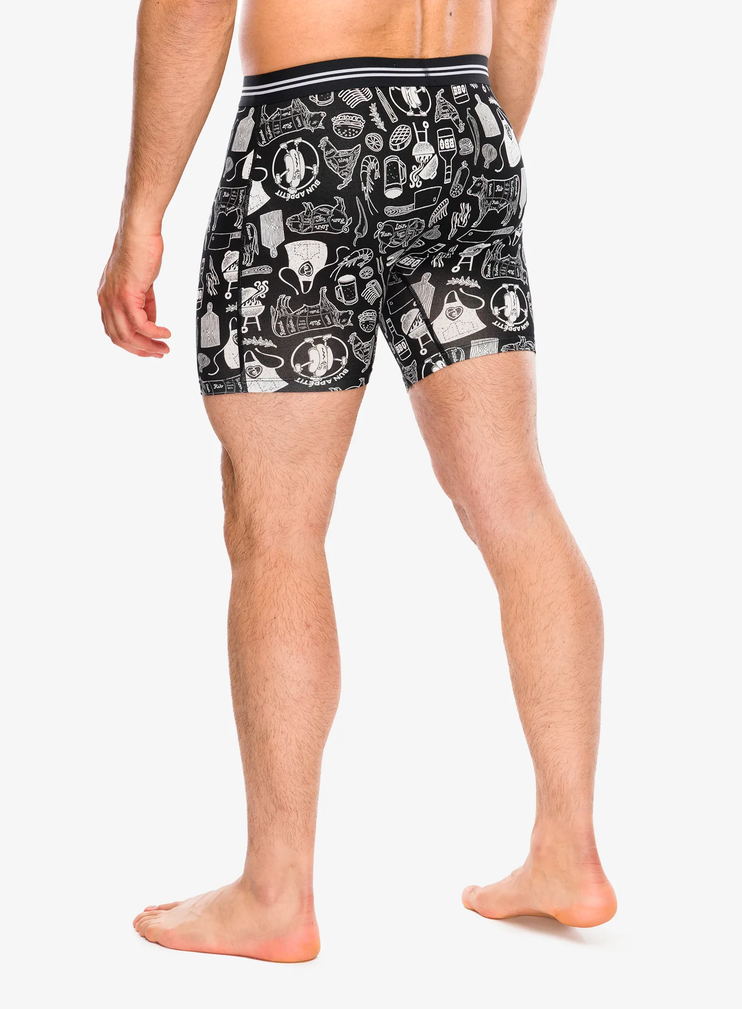 Boxeri Saxx Vibe Xtra Soft Comfort Boxer Brief Fly - bun appetit/black
