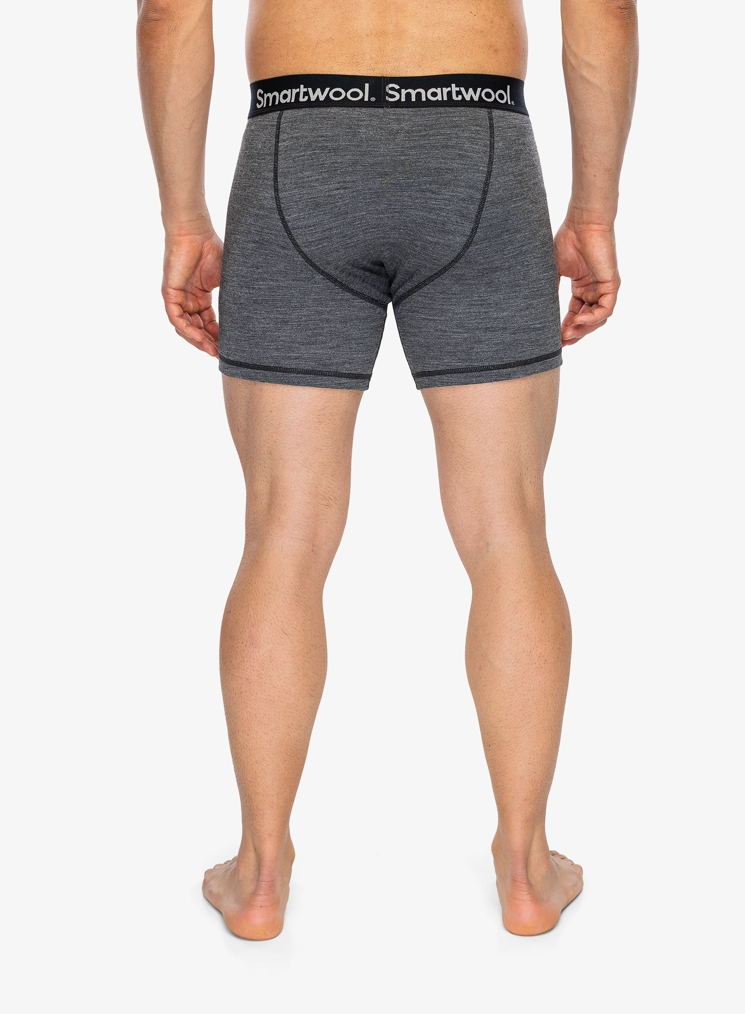 Boxeri Smartwool Active Boxer Brief Boxed - medium gray heather