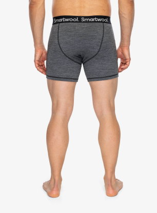 Boxeri Smartwool Active Boxer Brief Boxed - medium gray heather
