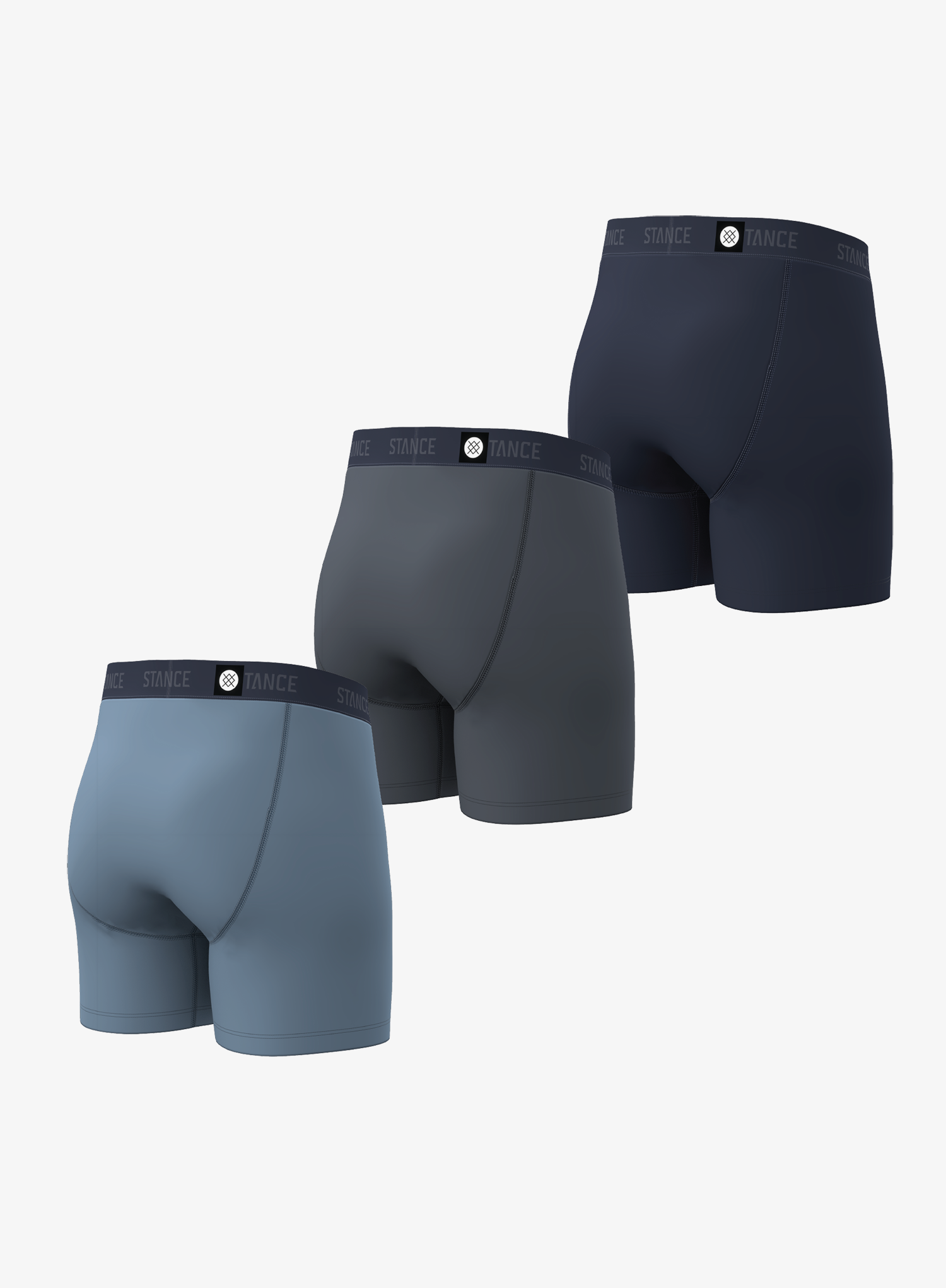 Boxeri Stance Boxer Brief 3 Pack - blue