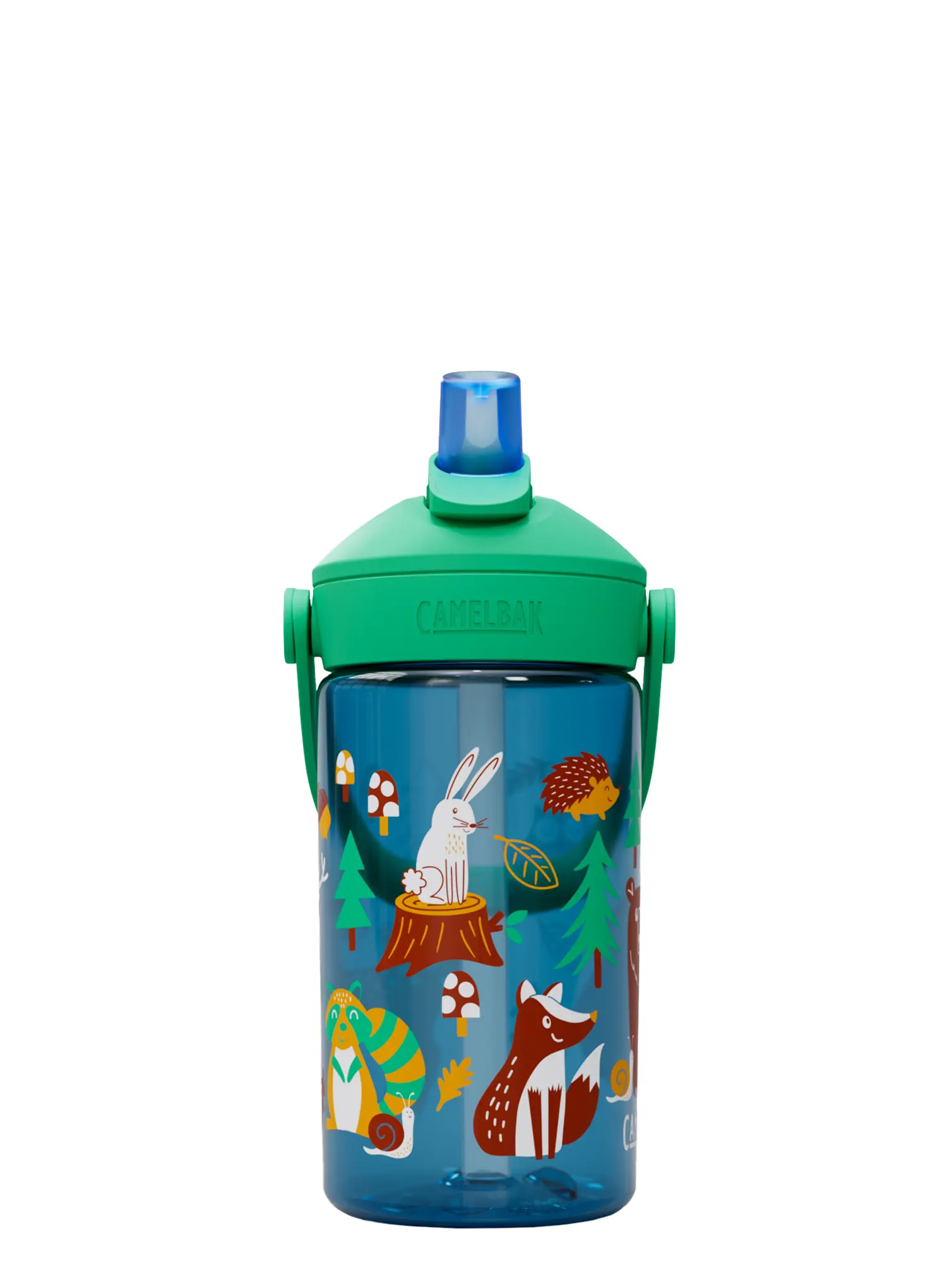 Sticlă de apă pentru copii CamelBak Thrive Flip Straw Kids 400ml - friendly forest