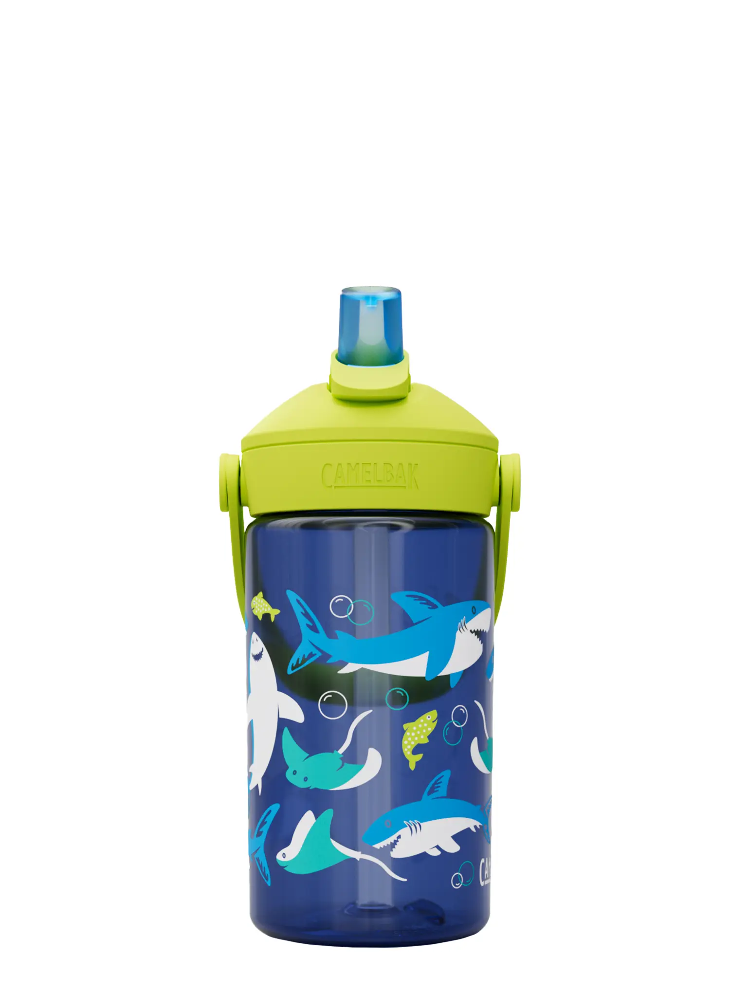Sticlă de apă pentru copii CamelBak Thrive Flip Straw Kids 400ml - sharks and rays