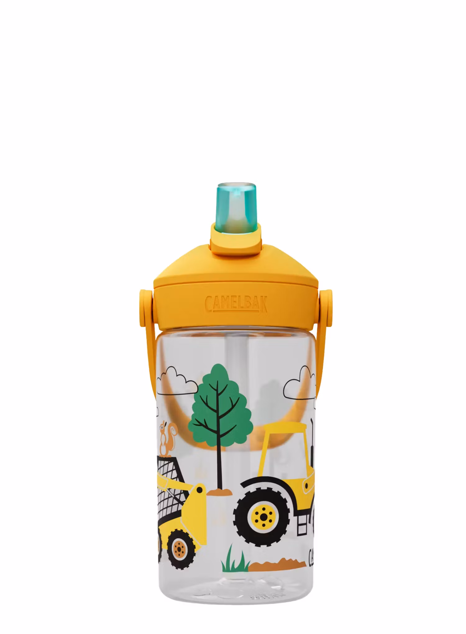 Sticlă de apă pentru copii CamelBak Thrive Flip Straw Kids 400ml - tractors and trees