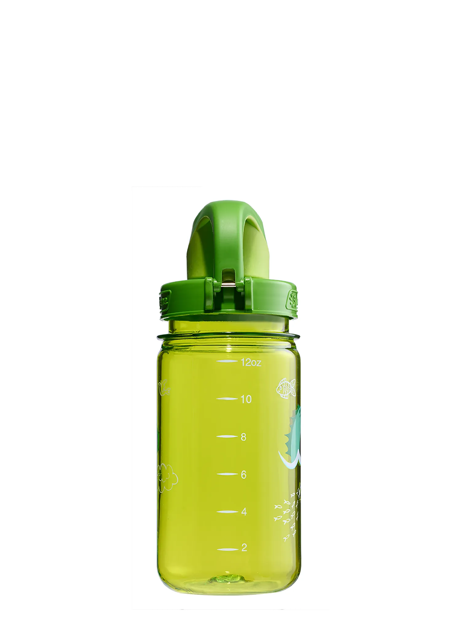 Sticlă de apă pentru copii Nalgene On The Fly Kids 12 oz (355 ml) - green nessie