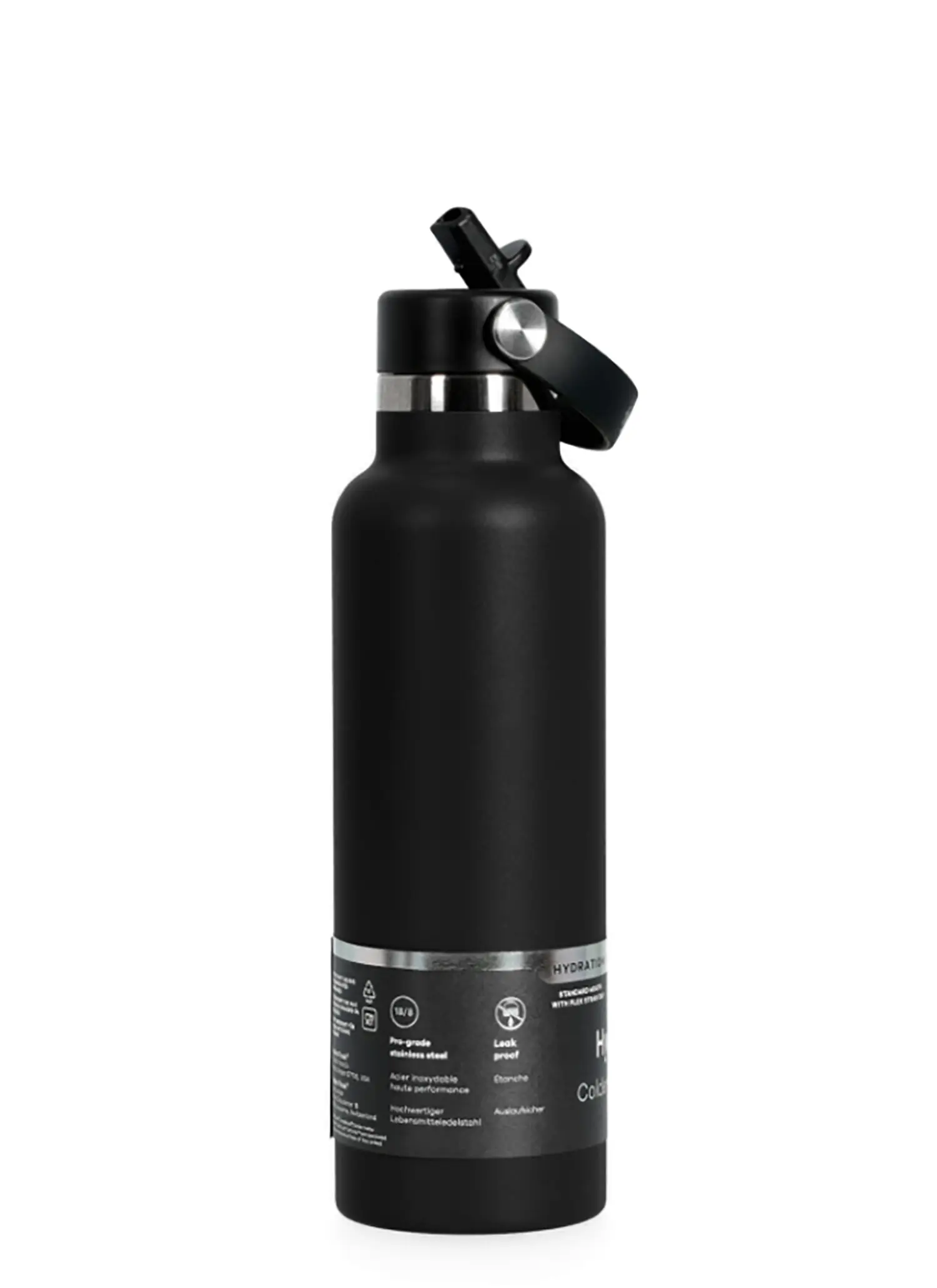Sticla termică Hydro Flask 21 oz Standard Flex Straw Cap (621 ml) - black