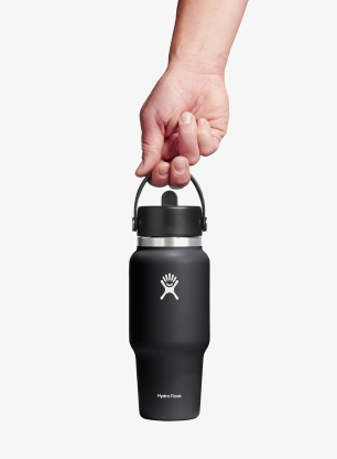 Sticla termică Hydro Flask 24 Oz Wide Flex Straw Travel Bottle (710 ml) - black
