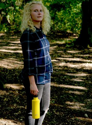 Sticlă de voiaj Esbit Sculptor Drinking Bottle 1L - sunshine yellow