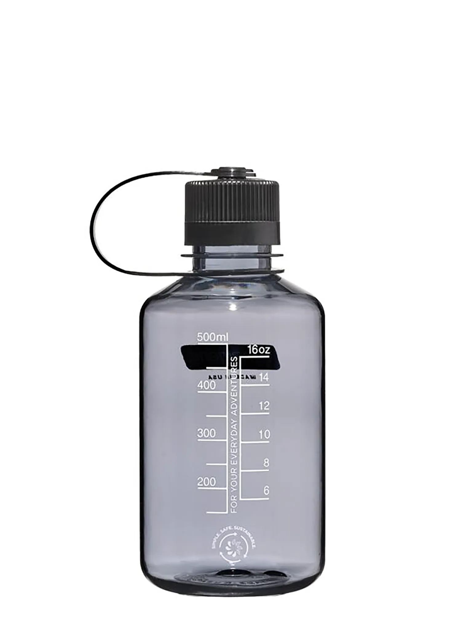 Sticlă de voiaj Nalgene Sustain Narrow Mouth 16 oz (473 ml) - gray