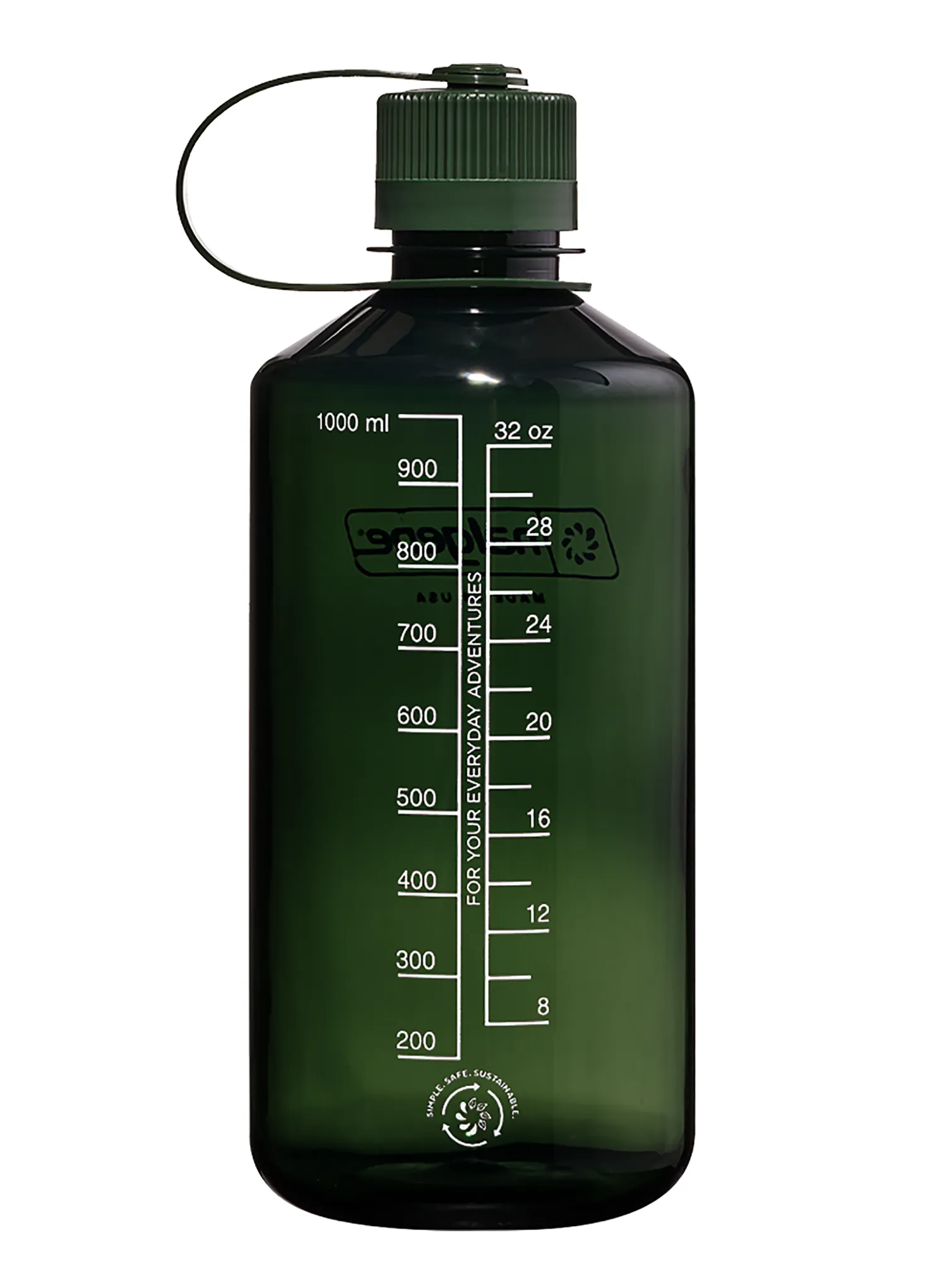 Sticlă de voiaj Nalgene Sustain Narrow Mouth 32 oz (946 ml) - jade