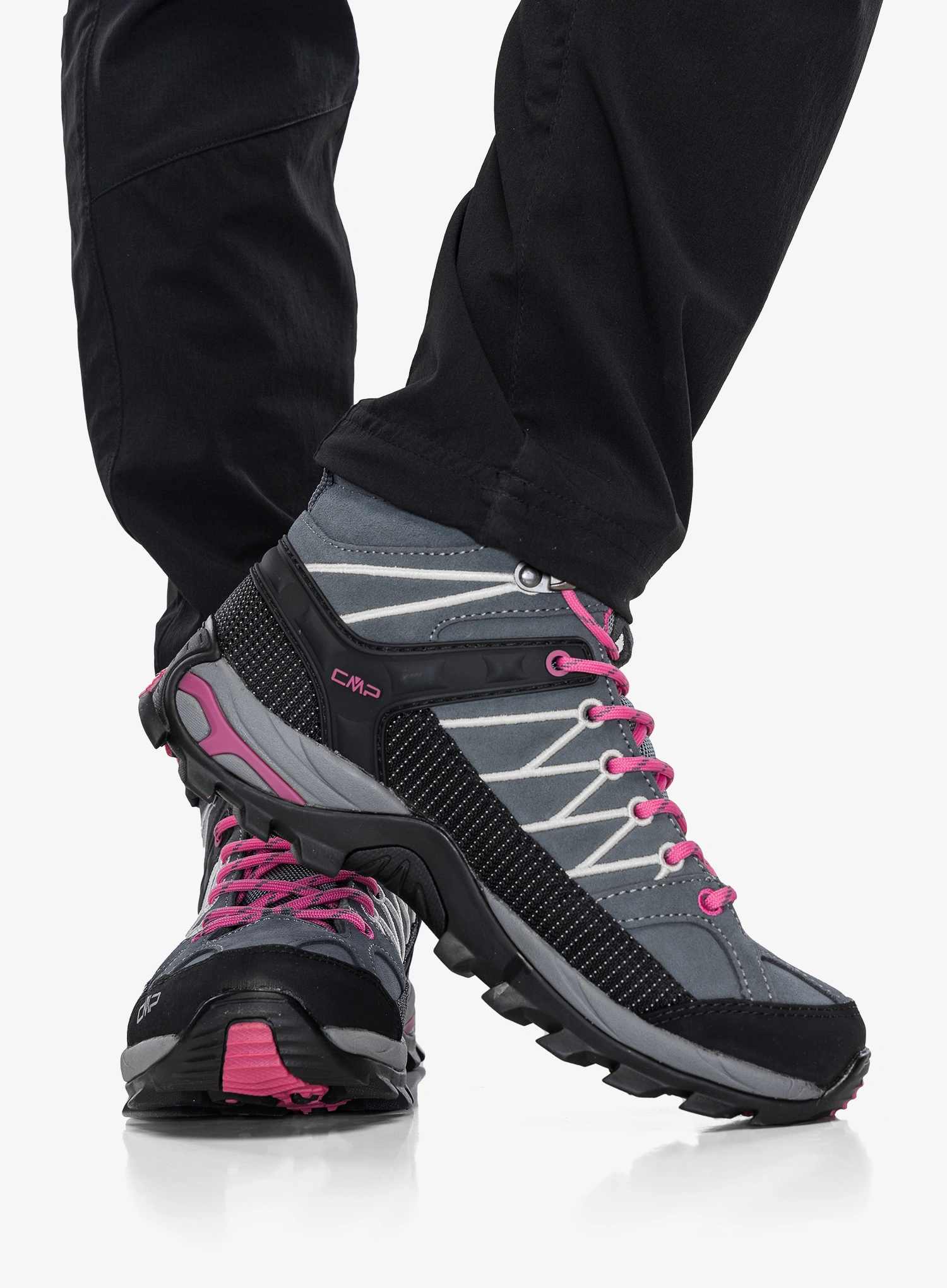 Pantofi femei CMP Rigel Mid WP - grey/fuxia/ice
