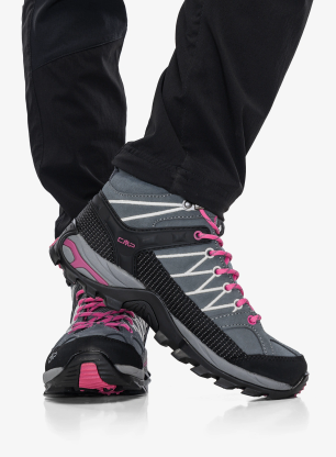 Pantofi femei CMP Rigel Mid WP - grey/fuxia/ice