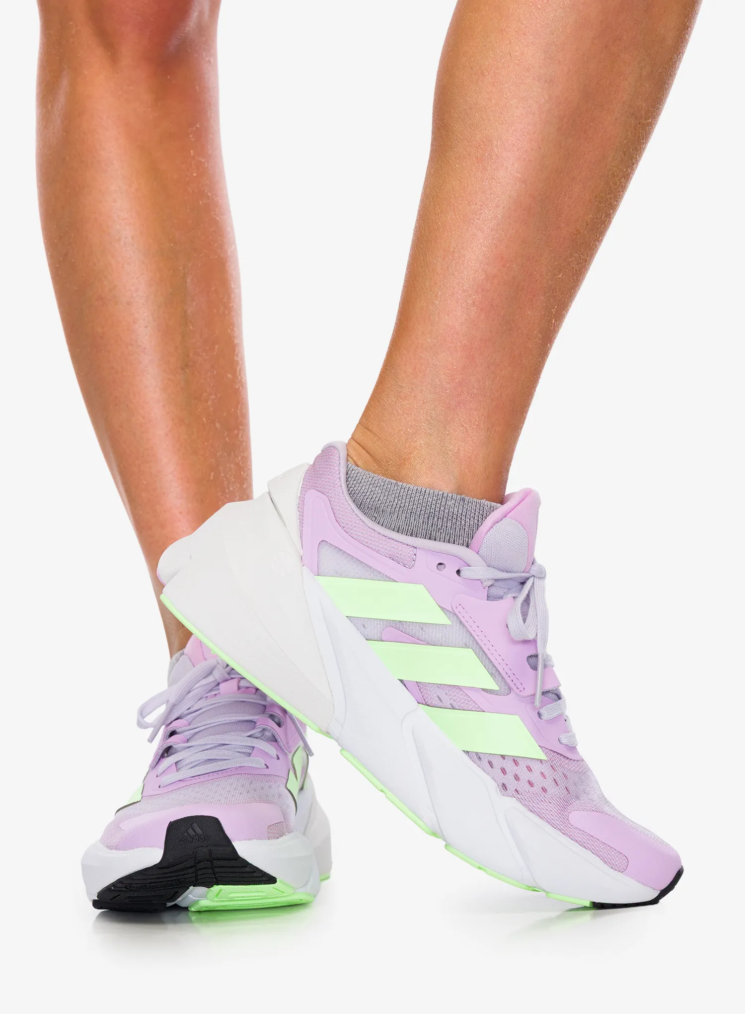 Pantofi alergare femei adidas Adistar 2.0 - silver dawn/green spark