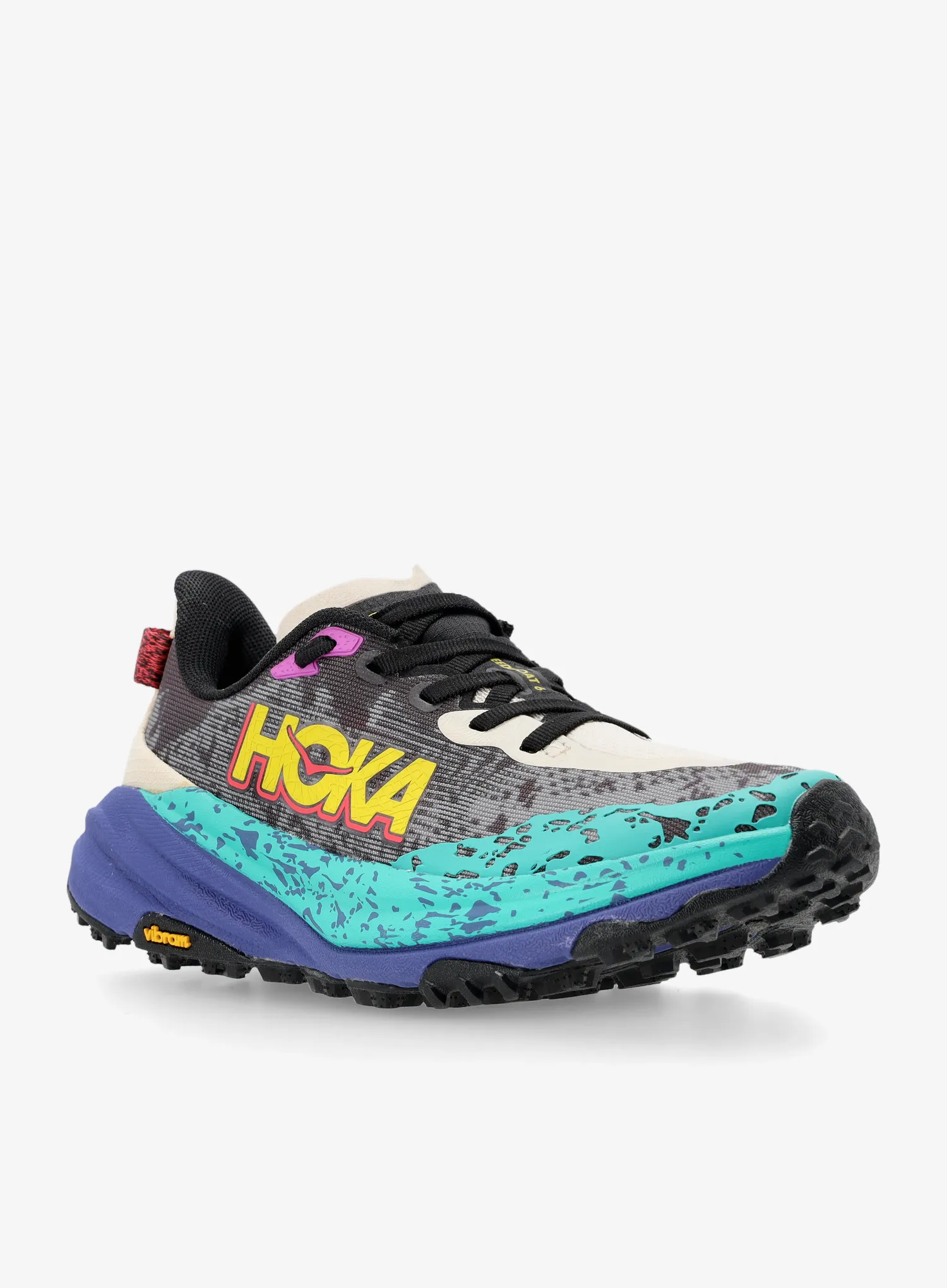 Pantofi alergare femei Hoka Speedgoat 6 - oatmeal/mountain iris