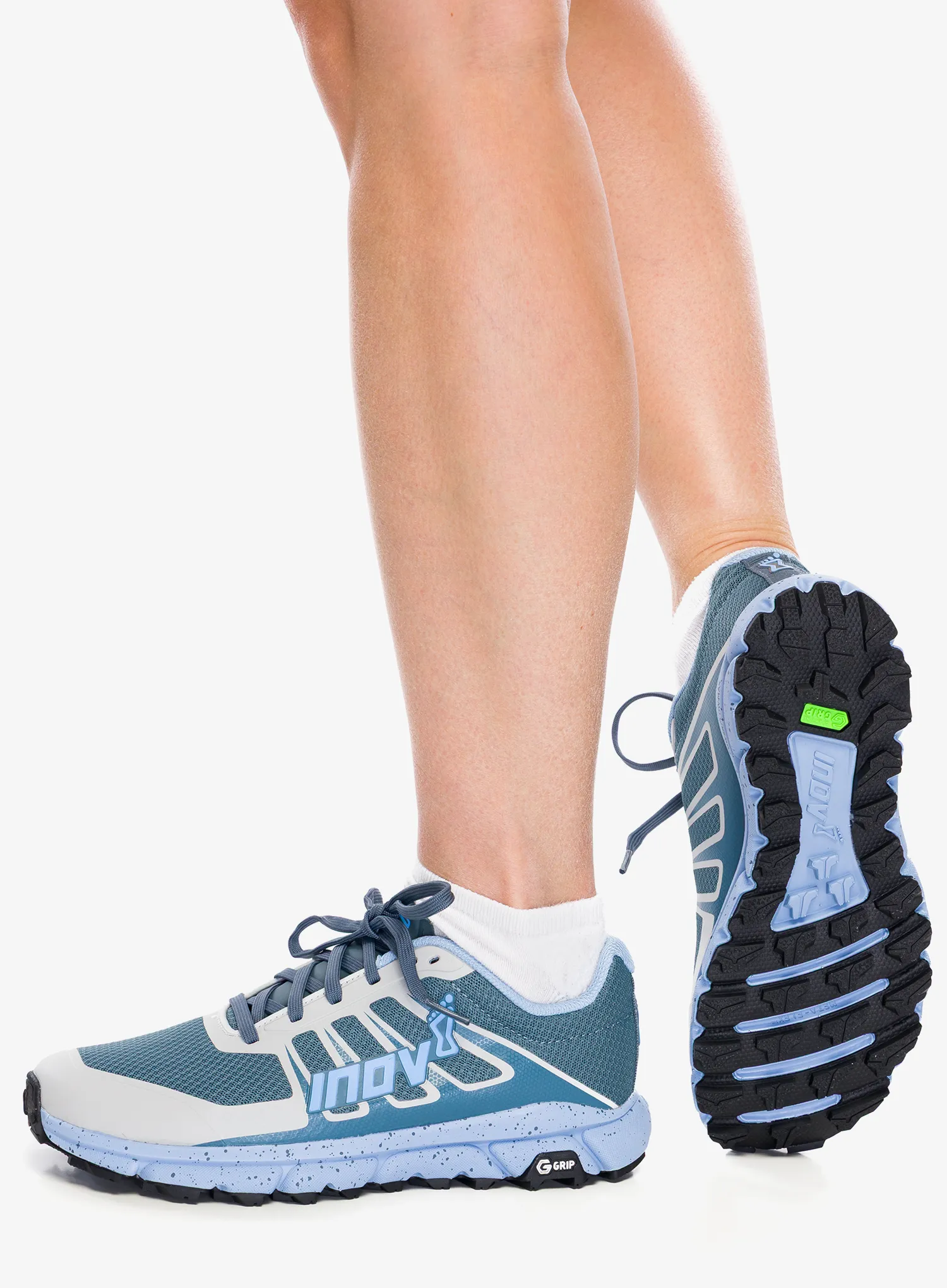 Pantofi alergare femei Inov-8 TrailFly G 270 V2 - blue/grey