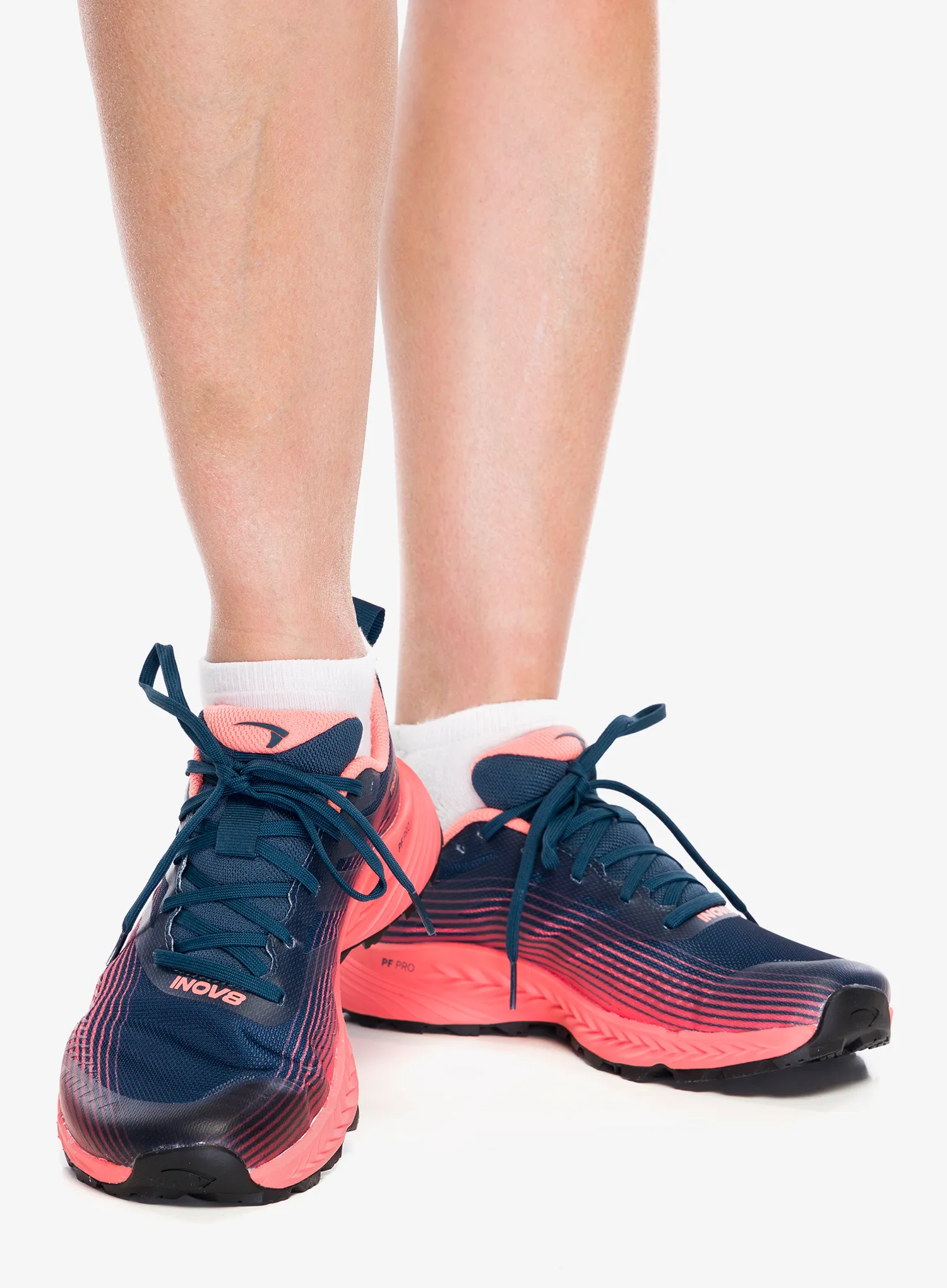 Pantofi alergare femei Inov-8 TrailFly Speed Wide - navy/coral